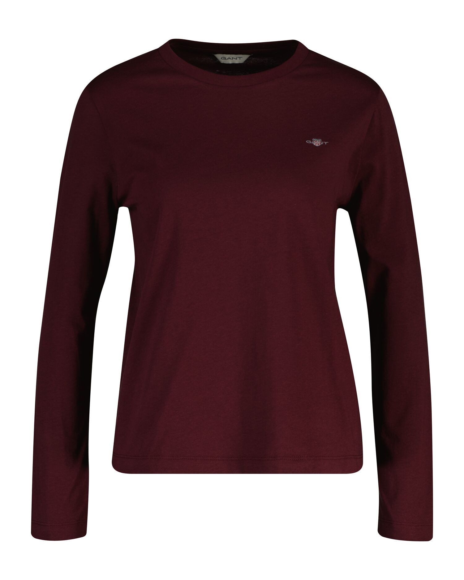 Gant Langarmshirt REG SHIELD LS T-SHIRT kleine Logostickerei auf der Brust günstig online kaufen