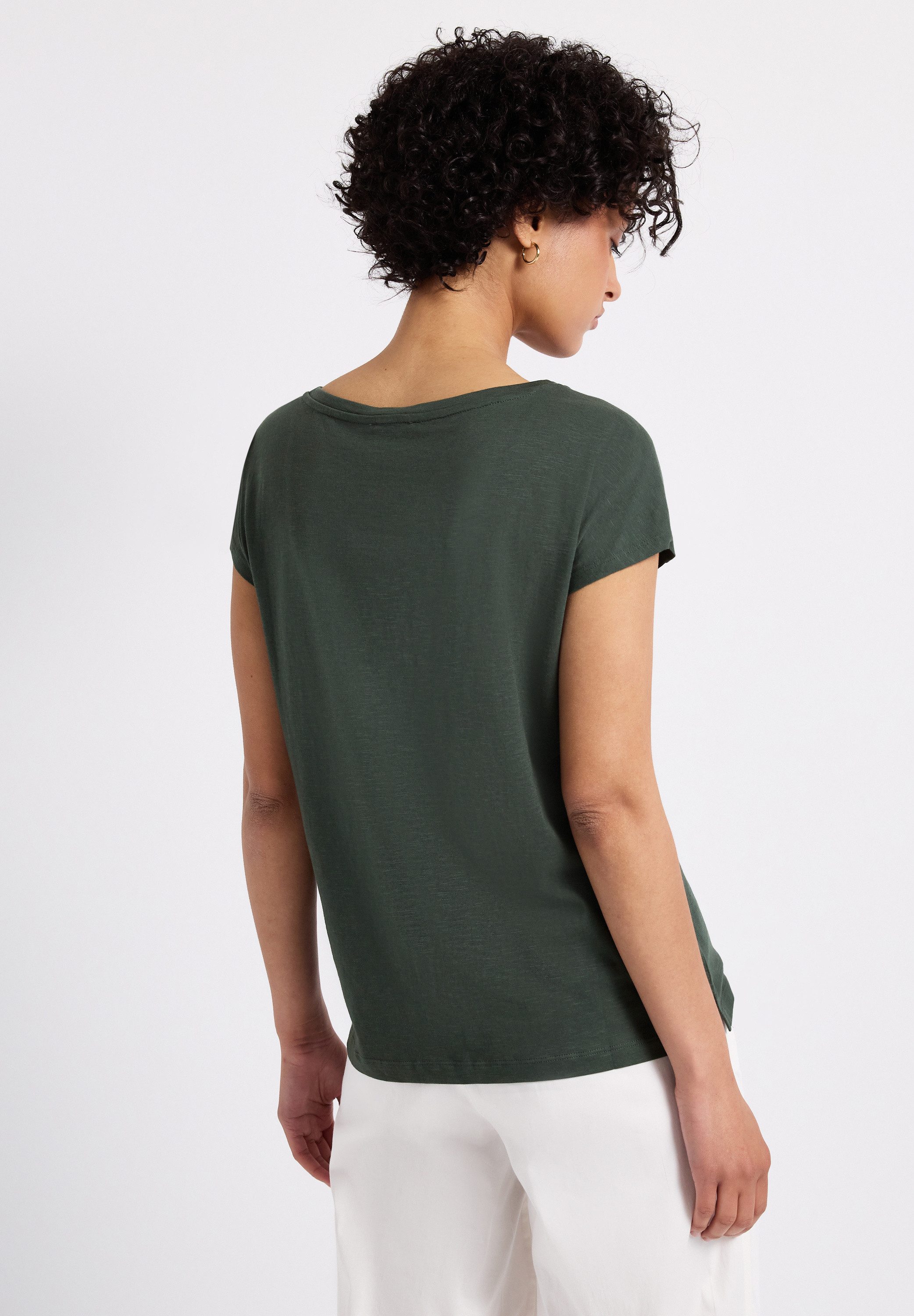 STREET ONE T-Shirt mit Seitlichen Einschlitzen günstig online kaufen