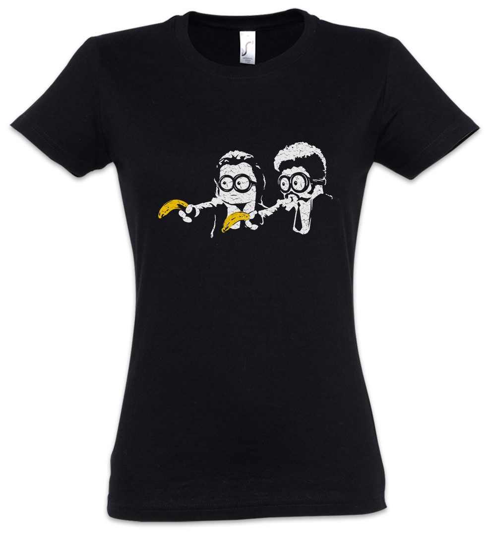 Print-Shirt Pulp Banana Damen T-Shirt Fiction Vincent Quentin Mia Vega Wallace