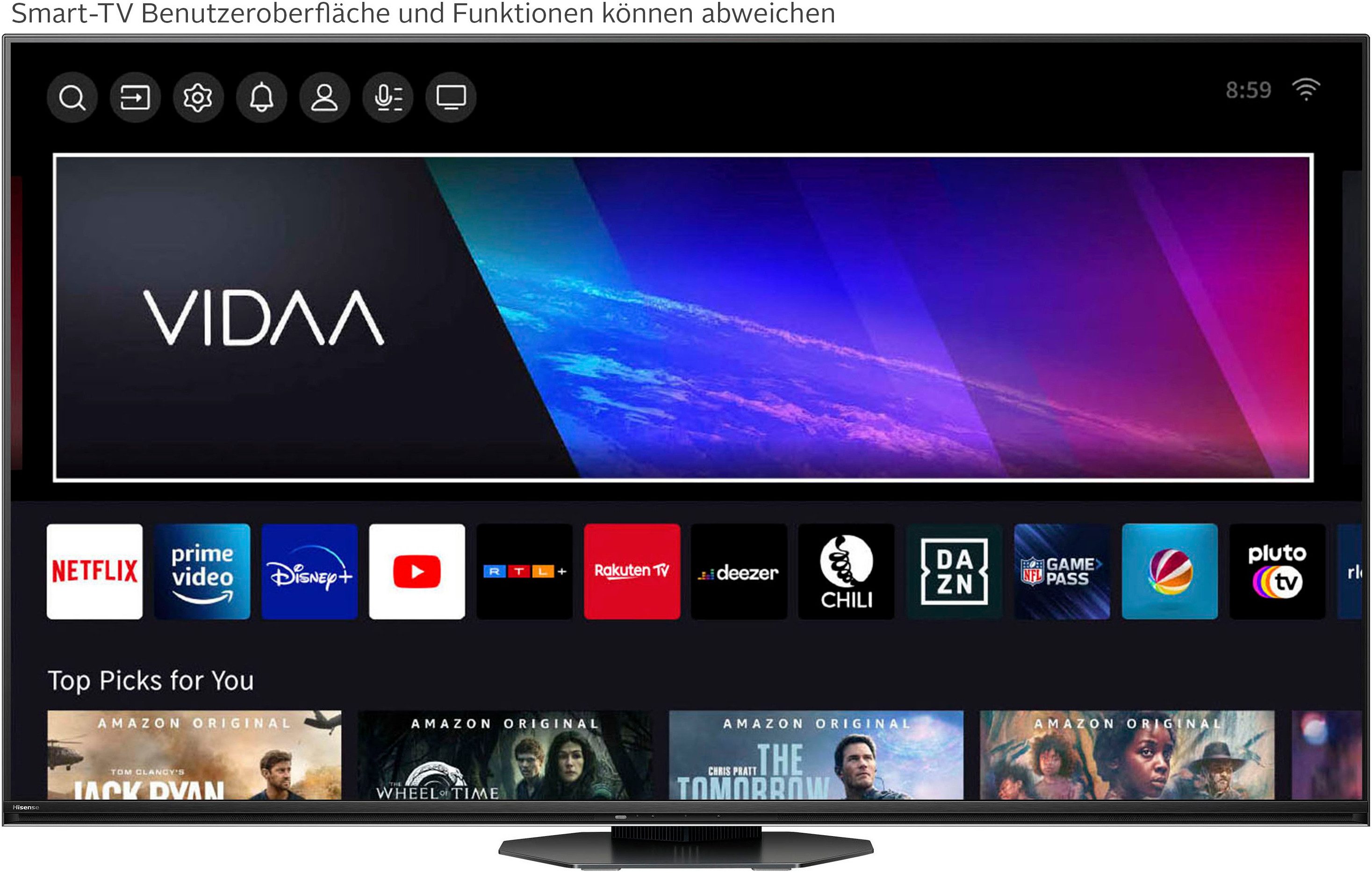 Hisense 75U8NQ Mini-LED-Fernseher (189 c...