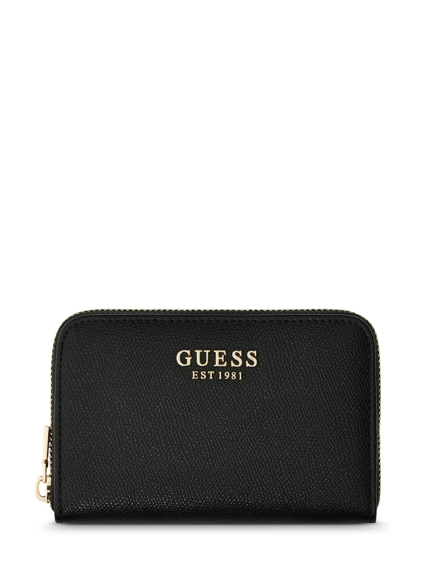 Guess Geldbörse AMORETTE SLG MED ZIP AROUND, Damen Portemonnaie, Geldbeutel mit Reißverschluss