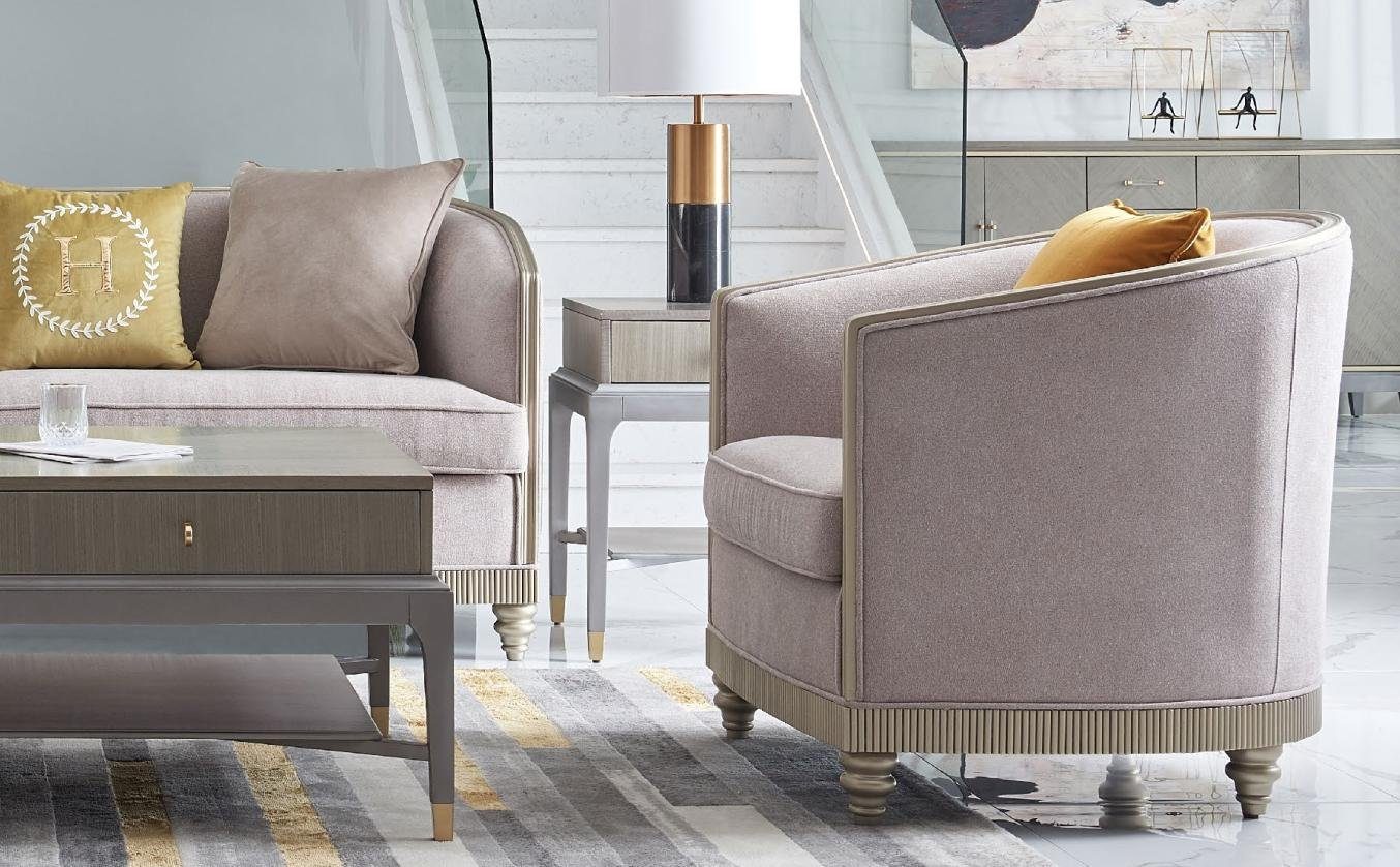 JVmoebel Sofa Beige Design in Sofagarnitur Sitzer 3+1 Set Couch Moderne Made Neu, Europe