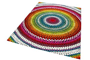 Teppich Teppich modern Wohnzimmer Teppich Regenbogen bunt, Teppich-Traum, rechteckig, Höhe: 13 mm