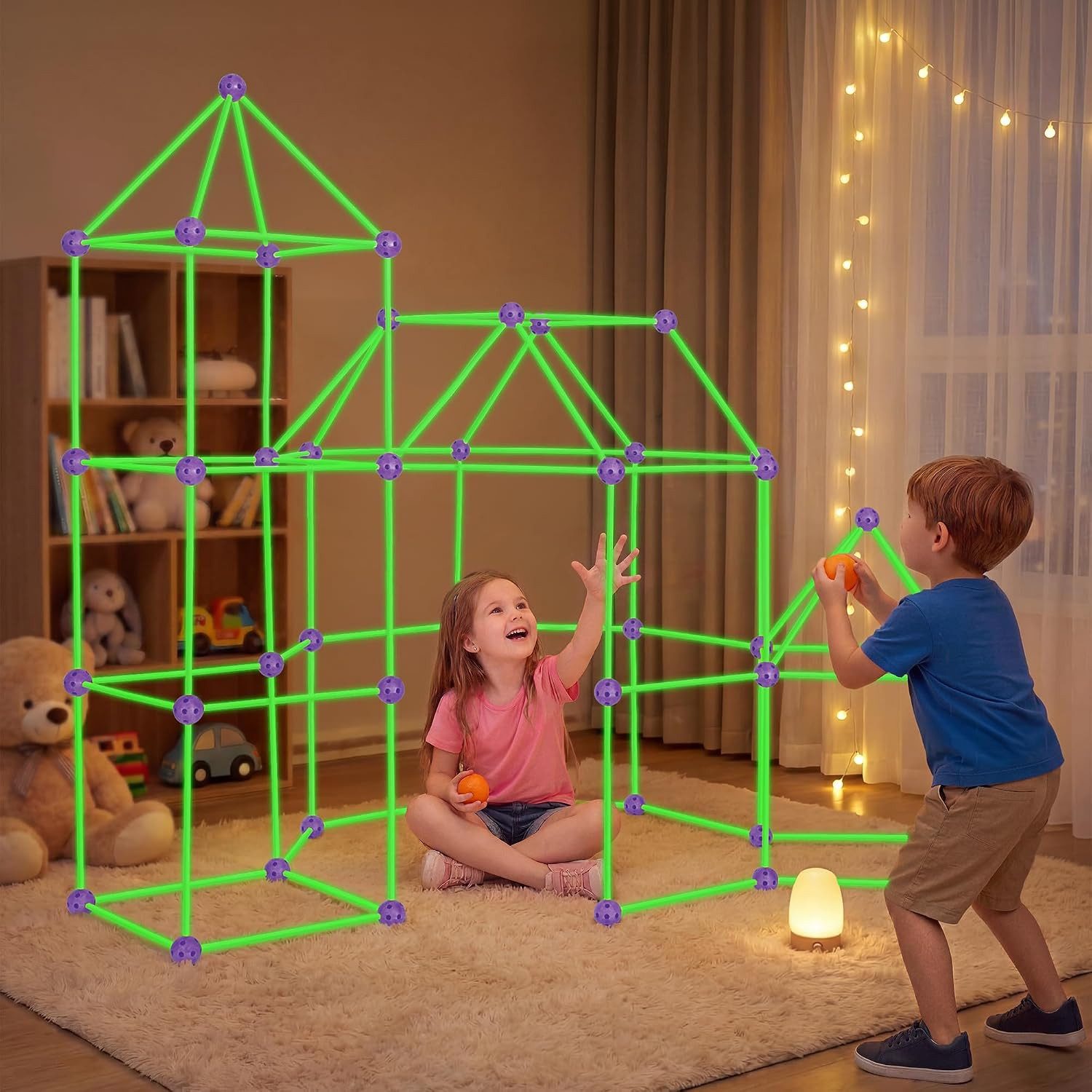 besrey Höhle Bauen Kinder – Konstruktionsspielzeug, Kinder Höhle Konstruktions-Spielset
