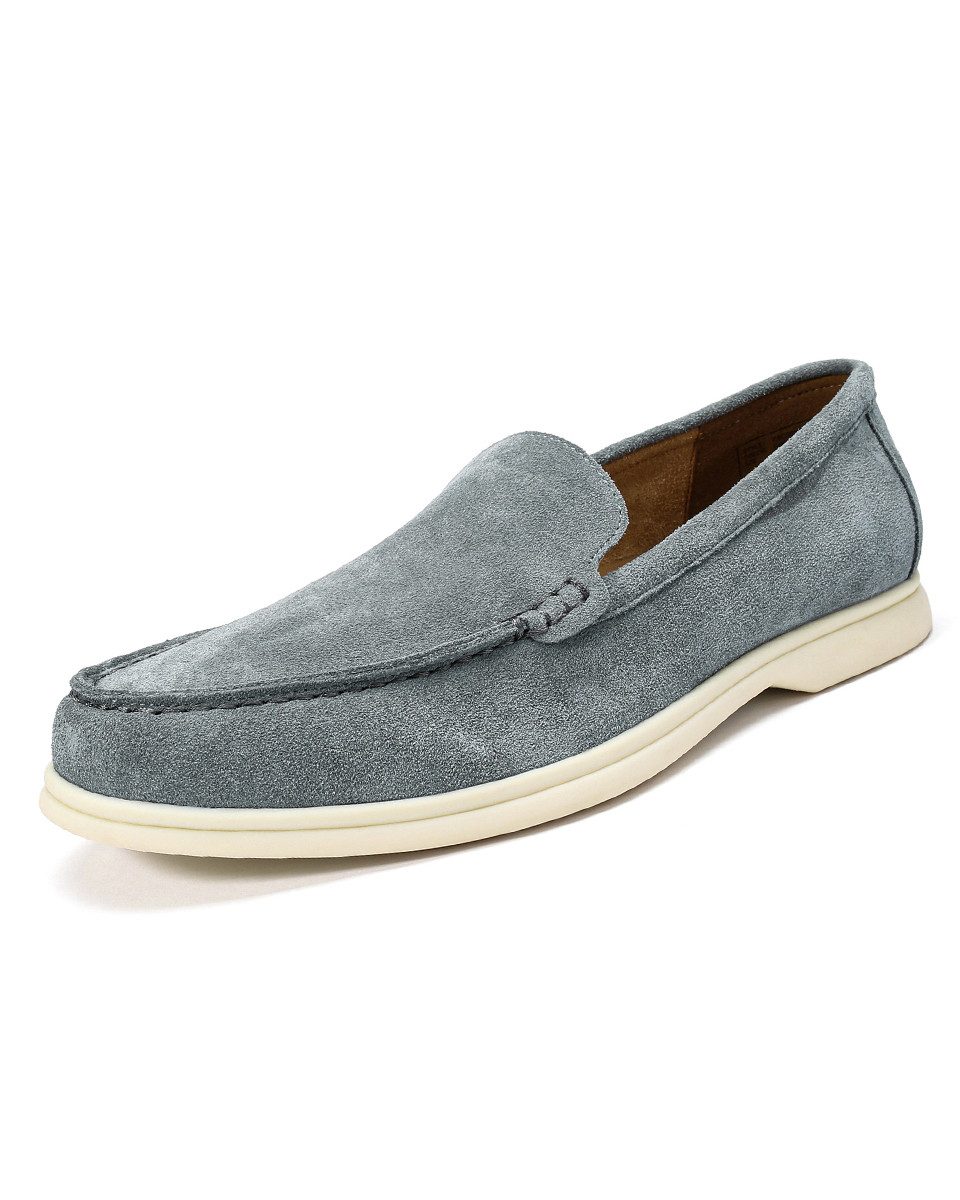 Allthemen Slip-On Sneaker Herren Loafers aus Suede Veloursleder Bequeme Slip-On-Slipper