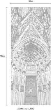 queence Garderobenleiste Kathedrale, mit 6 Haken, 50 x 120 cm