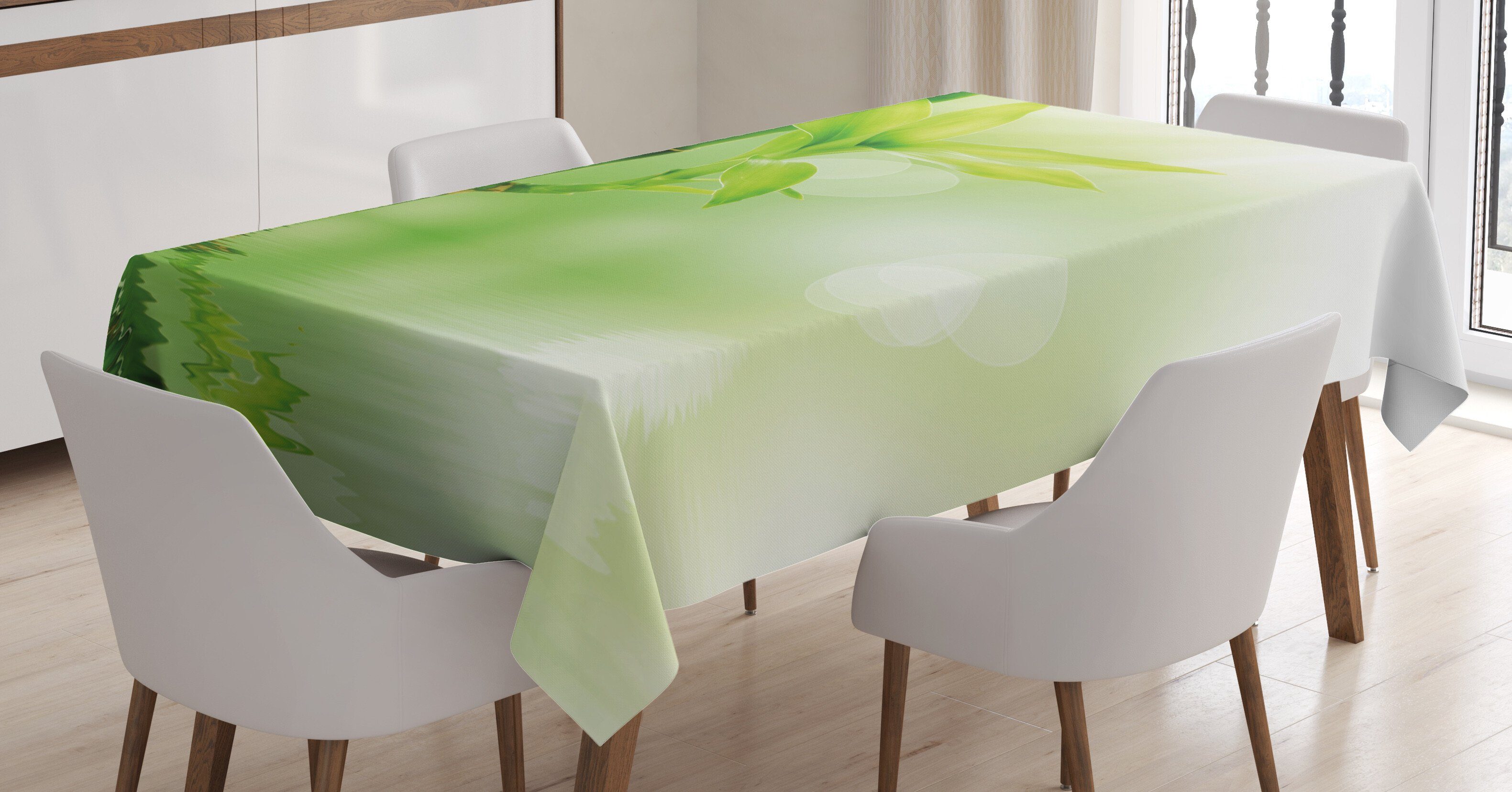 Abakuhaus Tischdecke Farbfest Waschbar Für den Außen Bereich geeignet Klare Farben, Pflanze Bambus aus Wasser