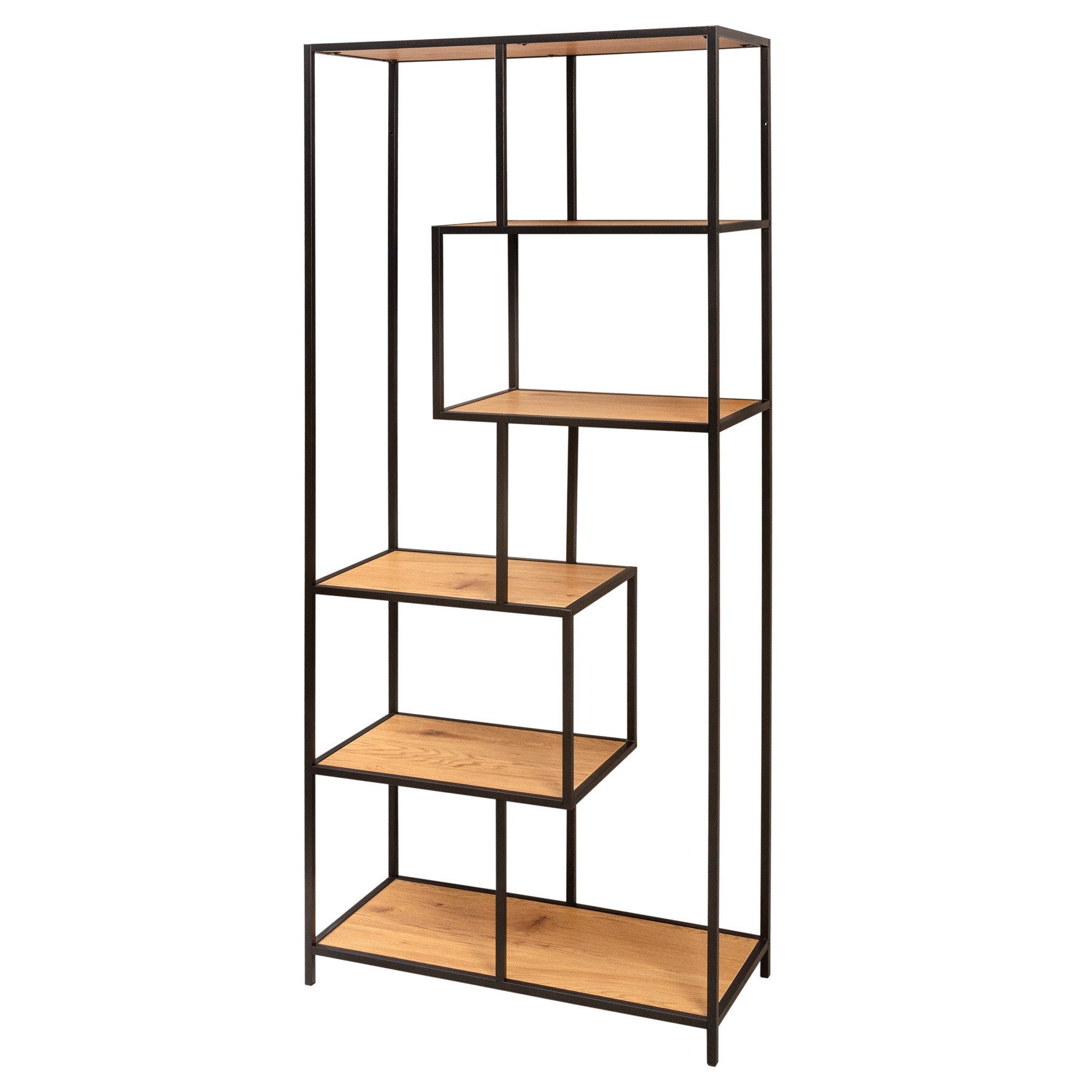 riess-ambiente Standregal SLIM LINE 185cm natur / schwarz, Einzelartikel 1- günstig online kaufen