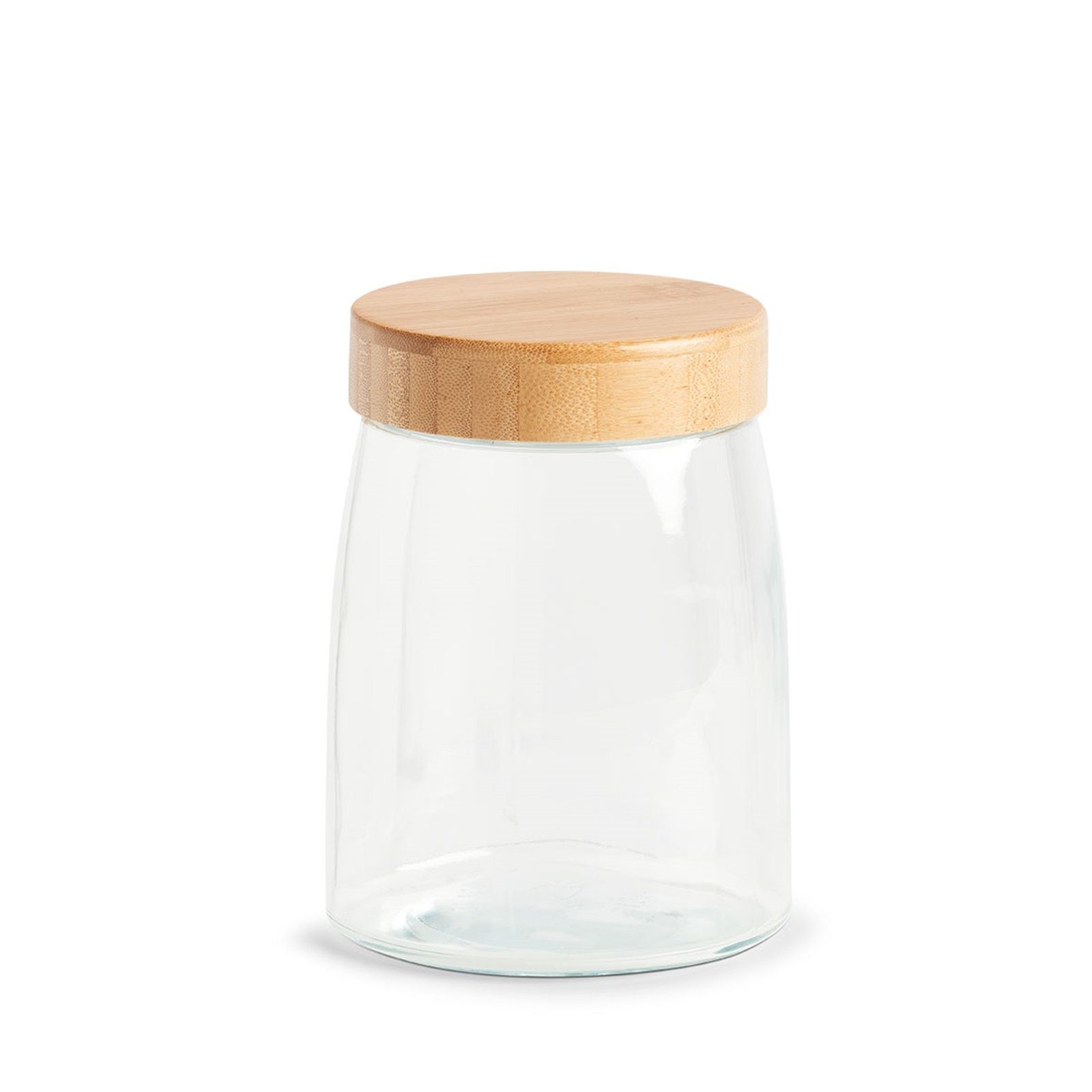 Zeller Present Vorratsglas Vorratsglas mit Schraubdeckel Bamboo 1300 ml, Glas/Bambus, (Stück, 1-tlg), Zeller Present Vorratsglas mit Schraubdeckel Bamboo 1300 ml
