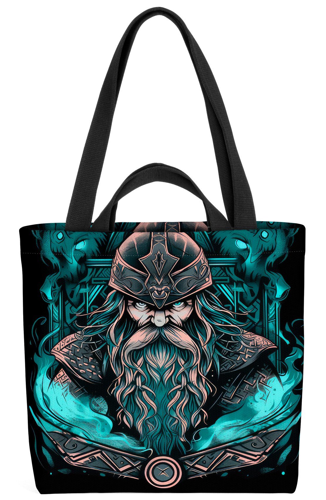 VOID Henkeltasche (1-tlg), Odin Wikinger Walhalla Kelten Götter Thor wikinger walhalla hammer vi