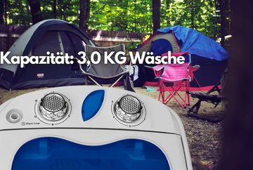 STEINBORG Wäscheschleuder SB-4001, 3 kg, Mini Waschmaschine,Camping,3 KG Kapazität,Schleuderfunktion,150 Watt