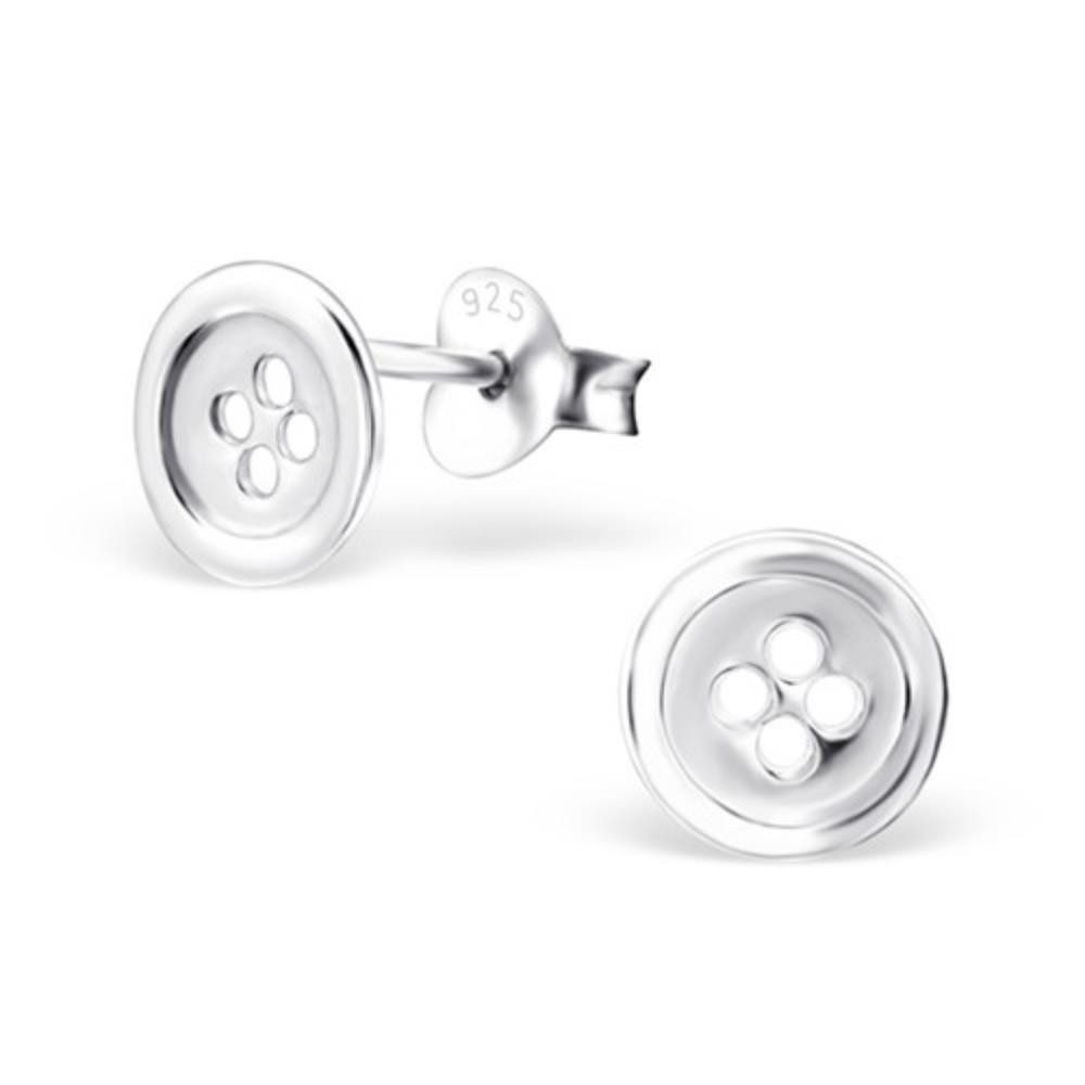 Paar Ohrstecker Silber Ohrstecker Knopf