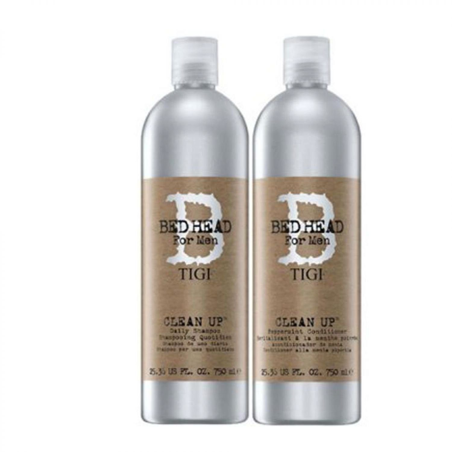 for Men Shampoo & Tween Conditioner Clean 750 750 Set ml Haarshampoo TIGI ml