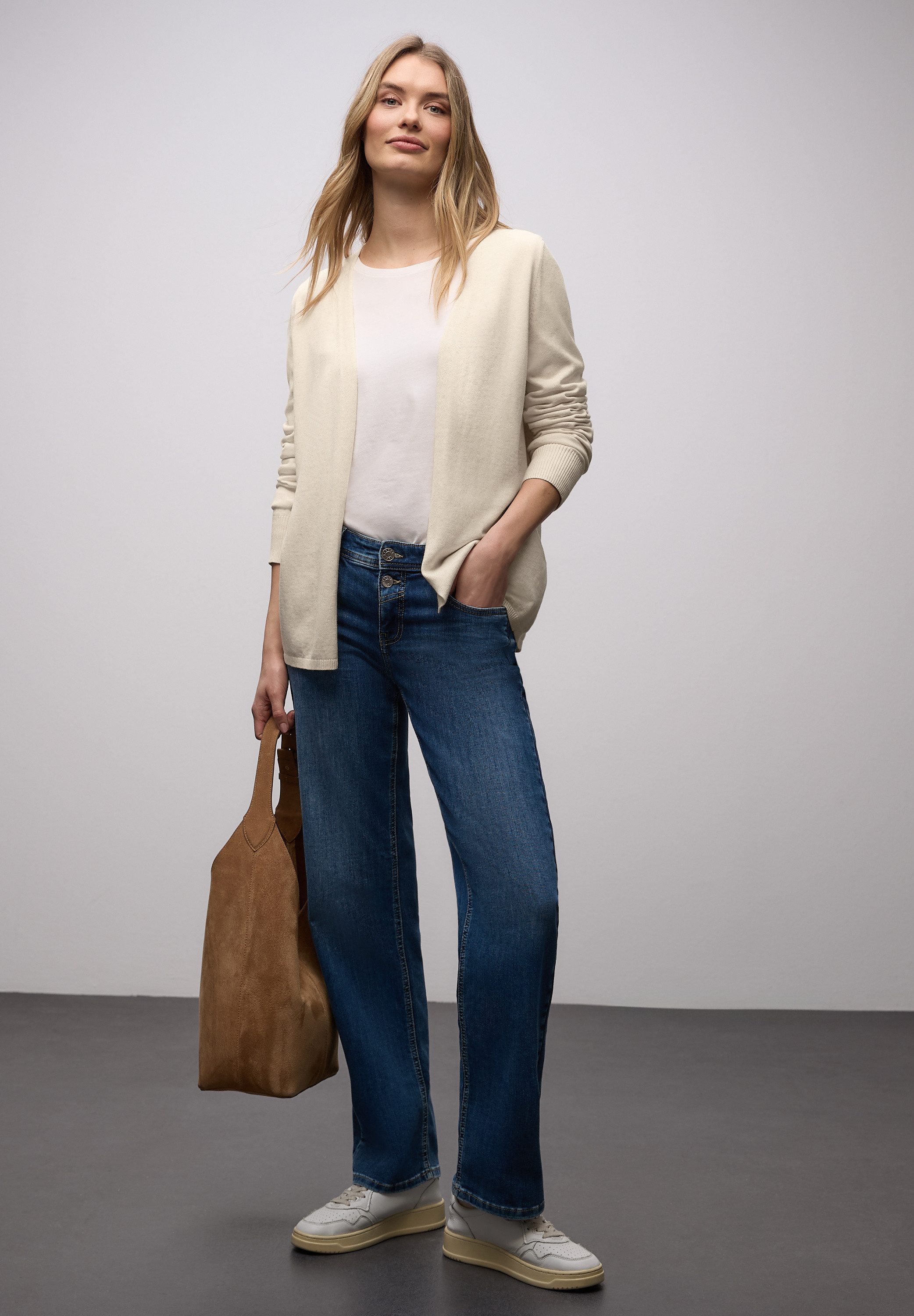 STREET ONE Cardigan mit Strick-Detail