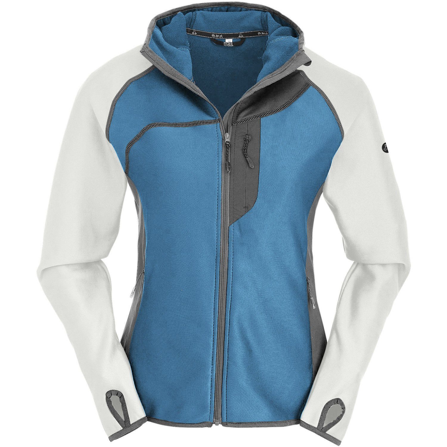 Fleecejacke Stretchfleecejacke Chiemgau II mit Kapuze
