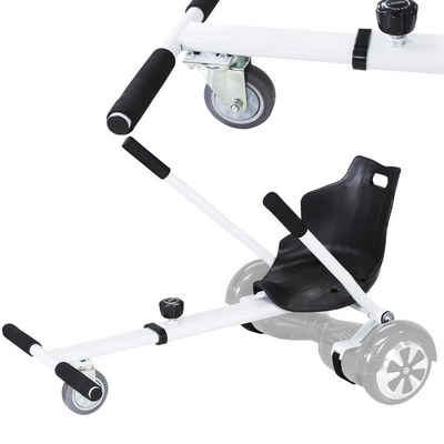 Robway Balance Scooter Kart Hoverkart für W1-W3 & universal - max. 100kg, Sitz für Hoverboard - Self Balance Scooter - Fußraster verstellbar