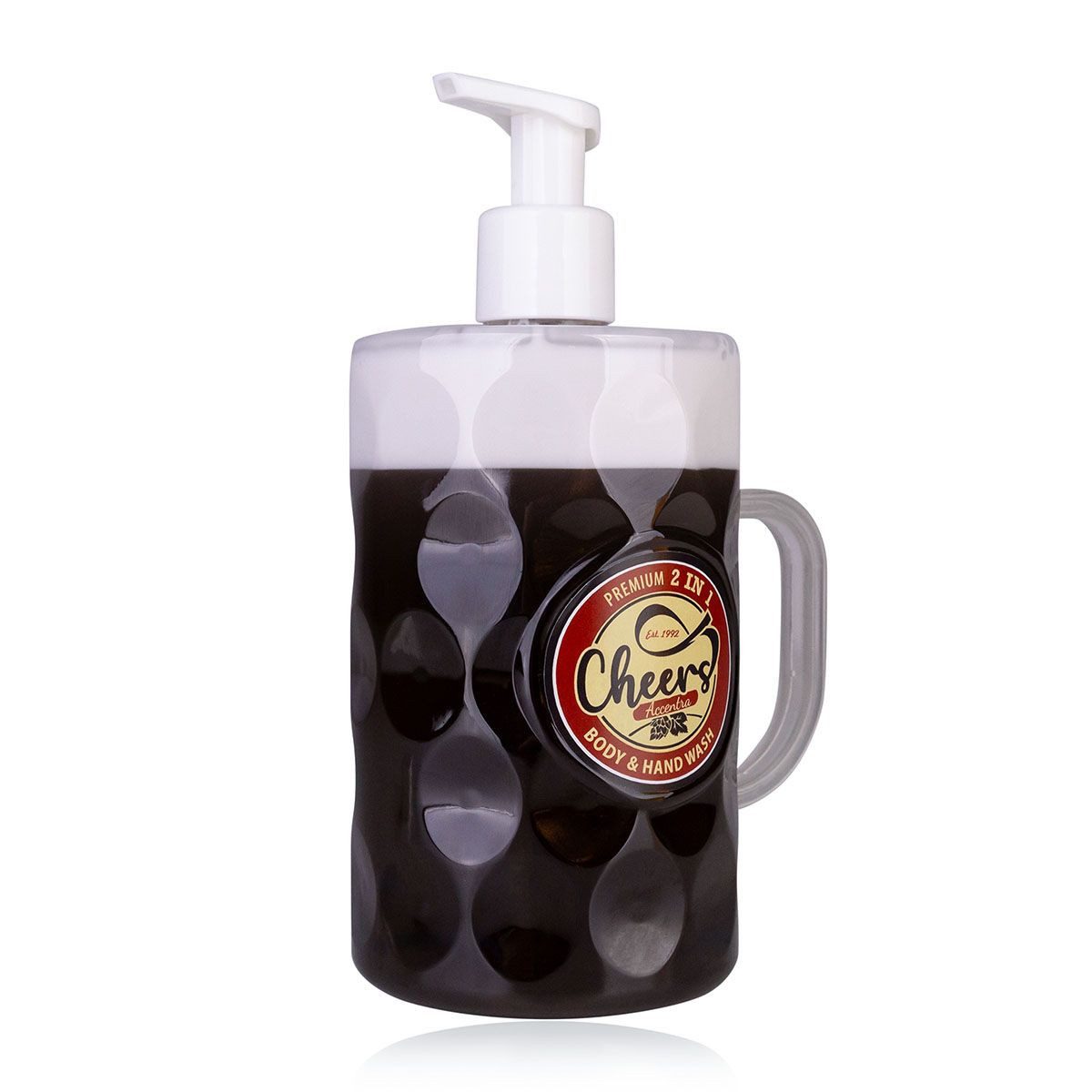 ACCENTRA Duschgel ACCENTRA 2in1 Body & Hand Wash CHEERS (schwarz weiß) 720ml