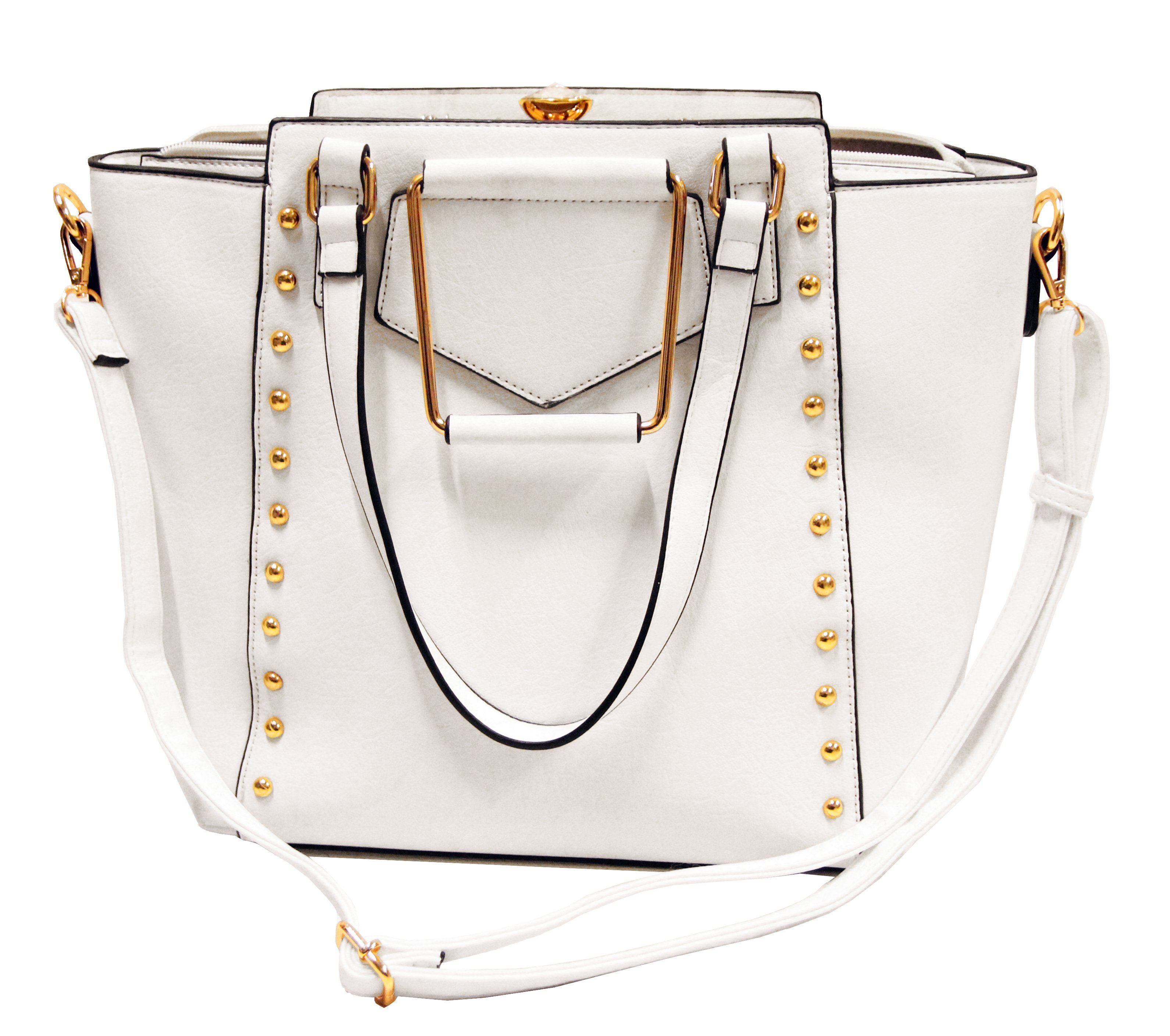 RMK Handtasche Damen Henkeltasche Kunstleder Schulter Abend Tasche 2-teiliges Set