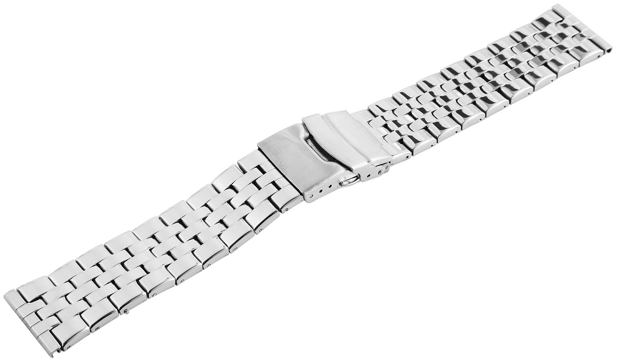 STEINMEISTER Uhrenarmband MB0014 Edelstahl-Uhrenarmband, silberfarben, 24 m günstig online kaufen