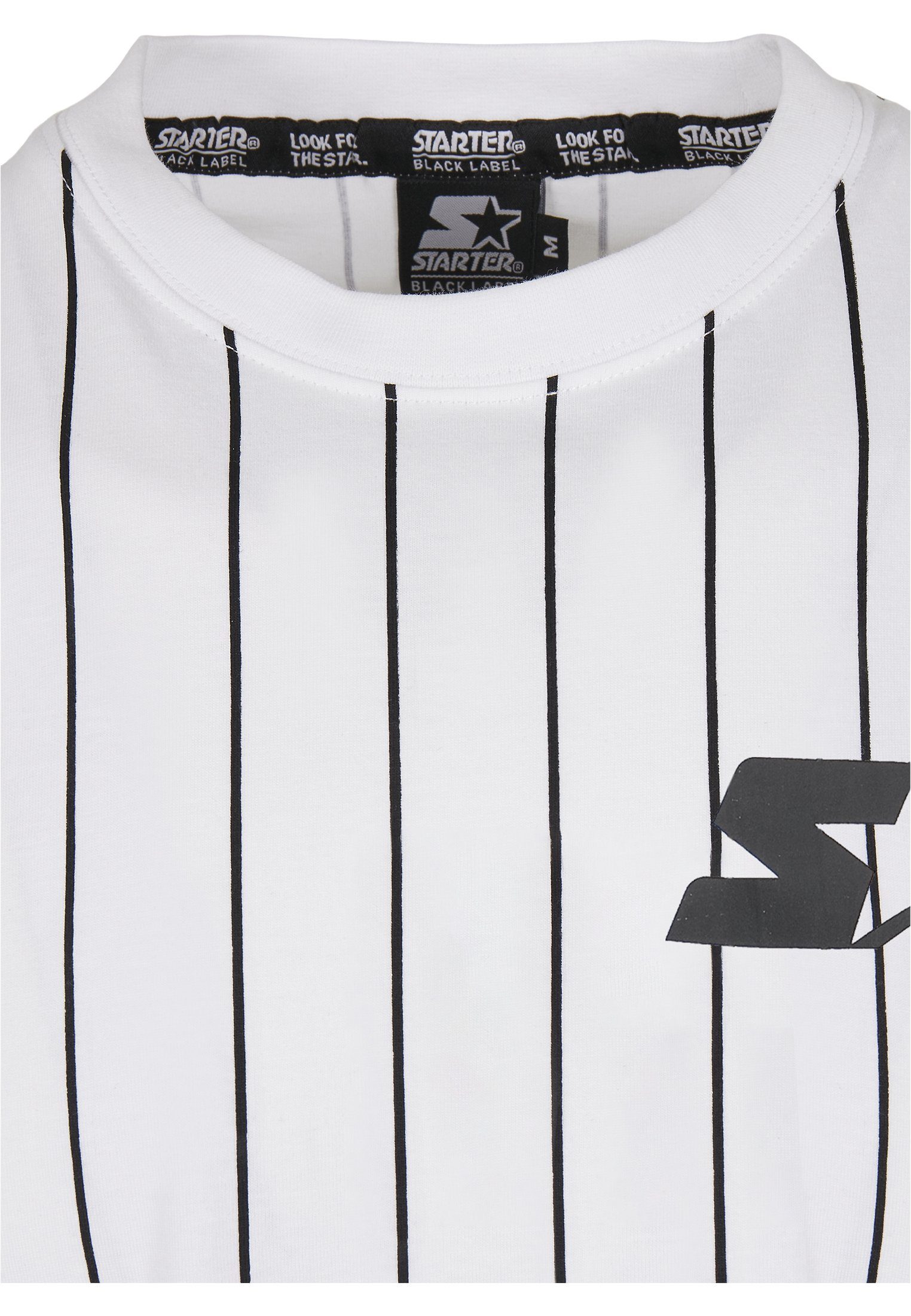 Starter Black Label T-Shirt Herren Pinstripe white (1-tlg) Starter Jersey