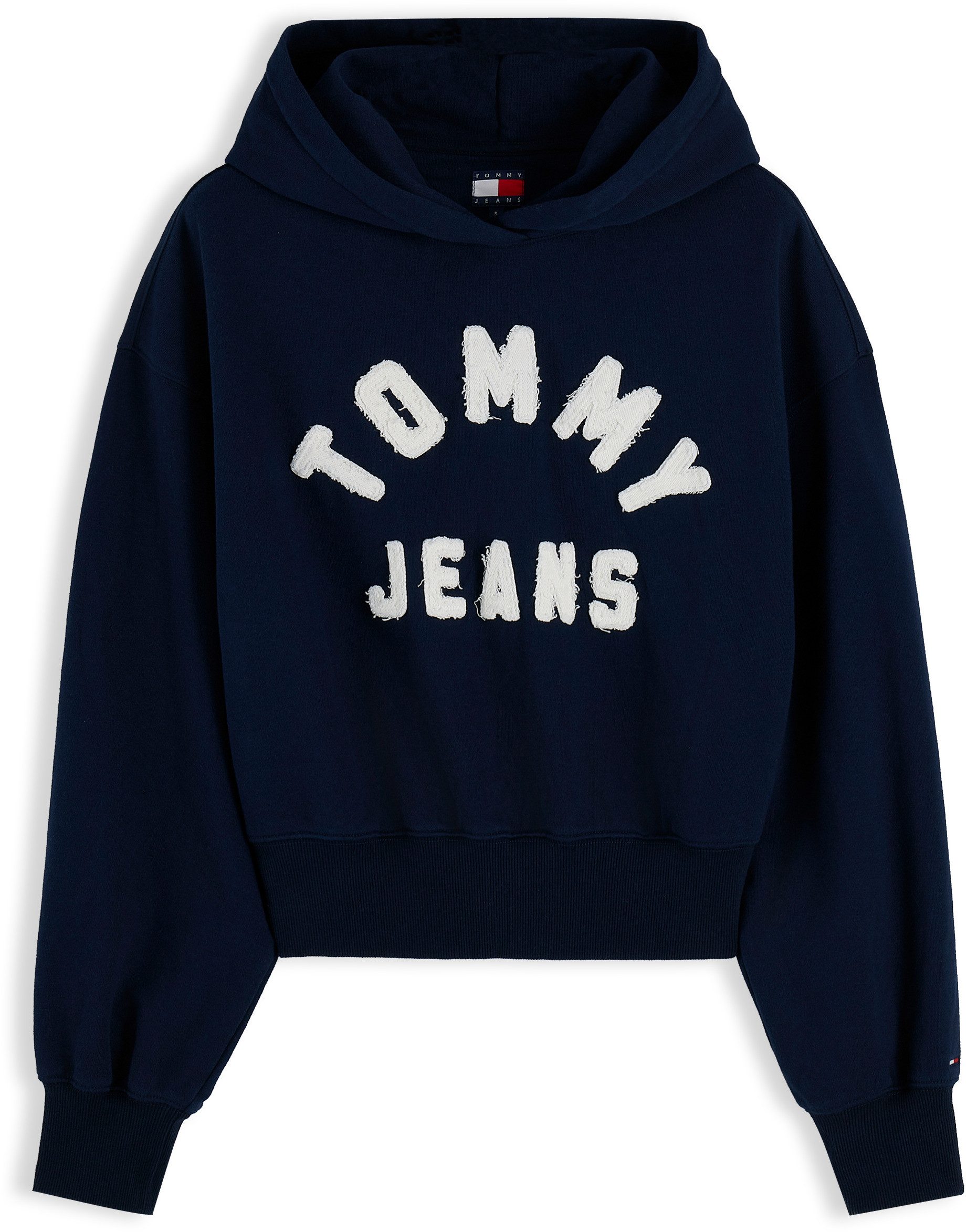 Tommy Jeans Kapuzensweatshirt TJW OVS SH TOMMY ARCH HOODIE Baumwollmischung