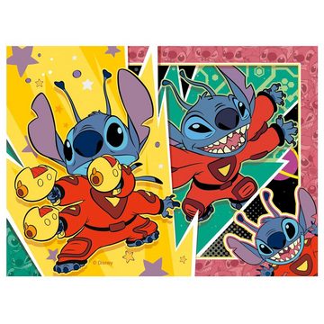 Ravensburger Puzzle Kinder Puzzle-Box 4 in 1 Ravensburger Disney Stitch, 24 Puzzleteile