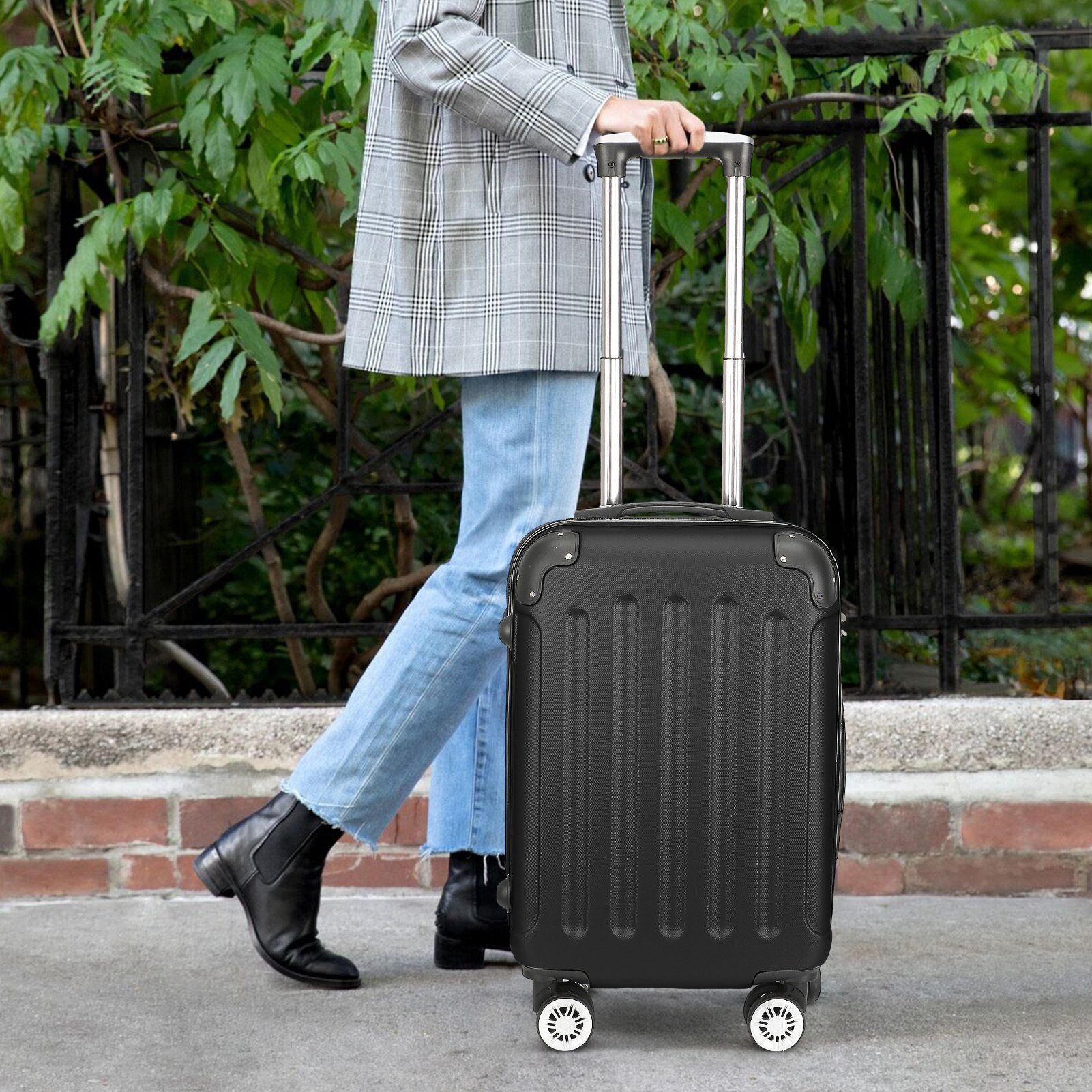 SEEZSSA Kofferset Reisekoffer,Trolleyset Hartschalenkofferset Trolleys 3 günstig online kaufen