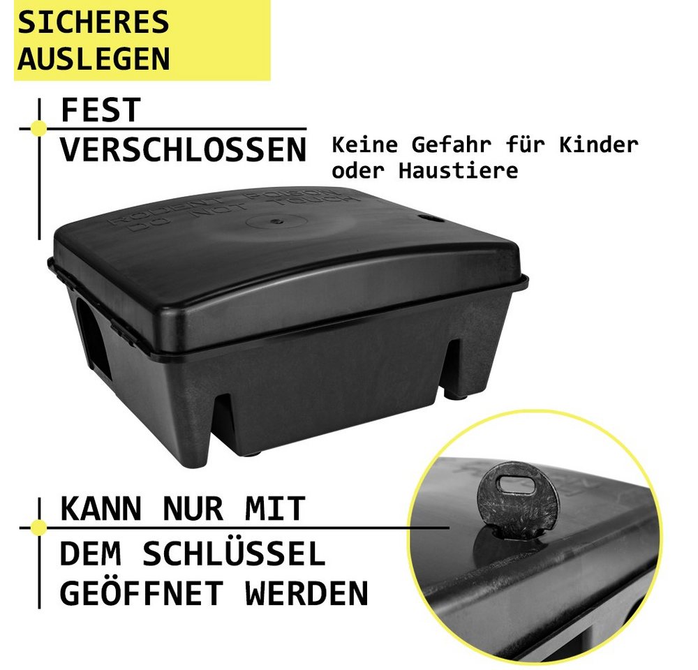 Thumbnail - Petigi Lebendfalle 1-30x Köderbox Köderstation Mäusefalle Mäusebox Schlagfalle Rattenbox