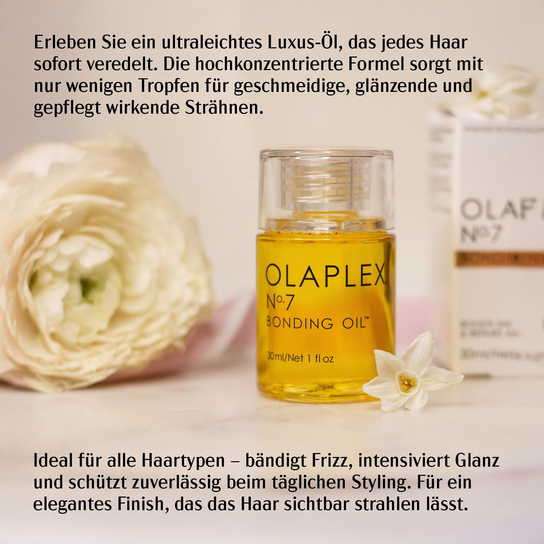Olaplex Haaröl Bonding Oil Olaplex Nr 7 Hitzeschutz Konzentriertes Hochglanzöl, 1-tlg., Haaröl, Haarpflege, Olaplex, Stylingöl