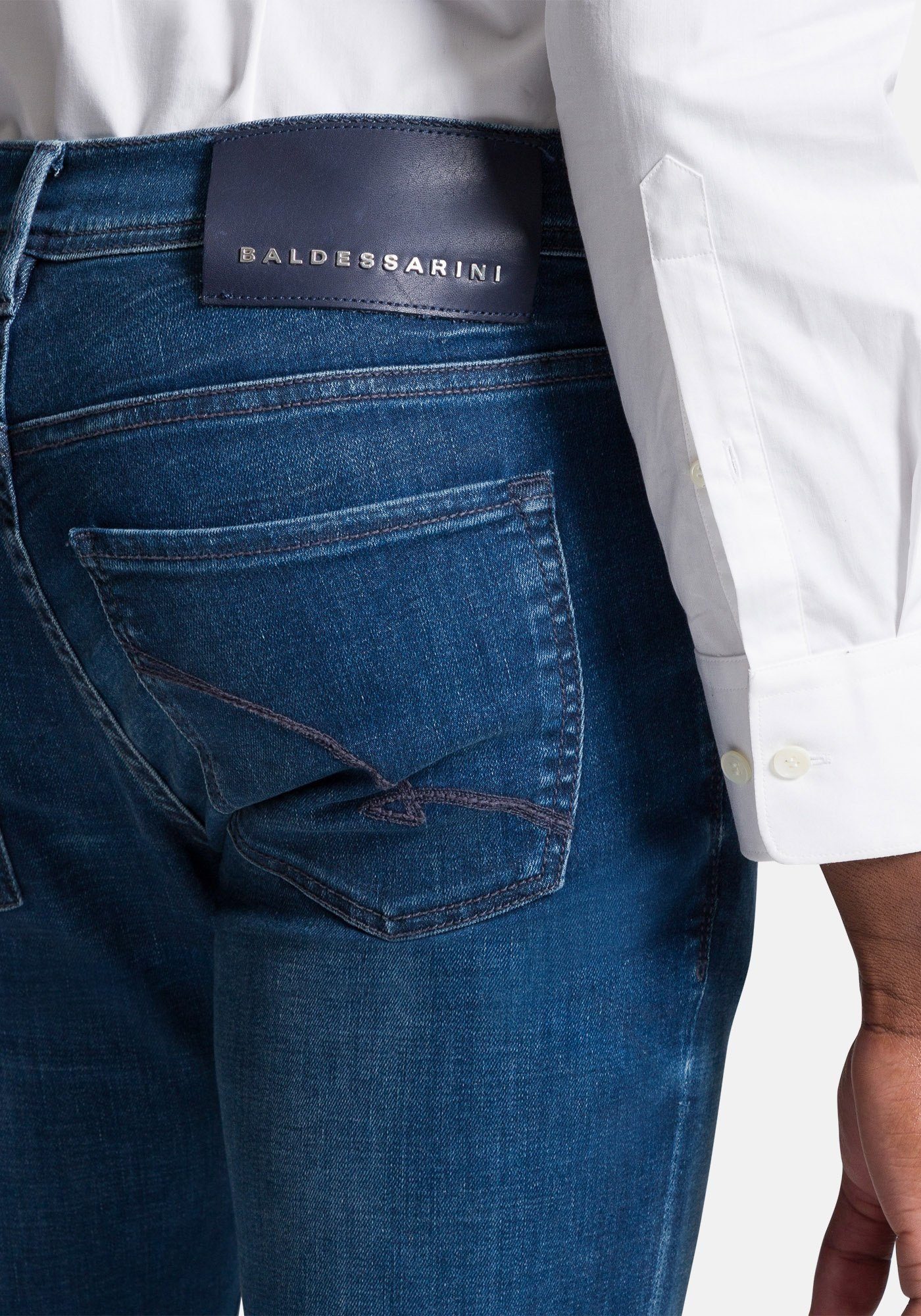BALDESSARINI Tribute Jack whisker used ocean 5-Pocket-Jeans To Nature blue