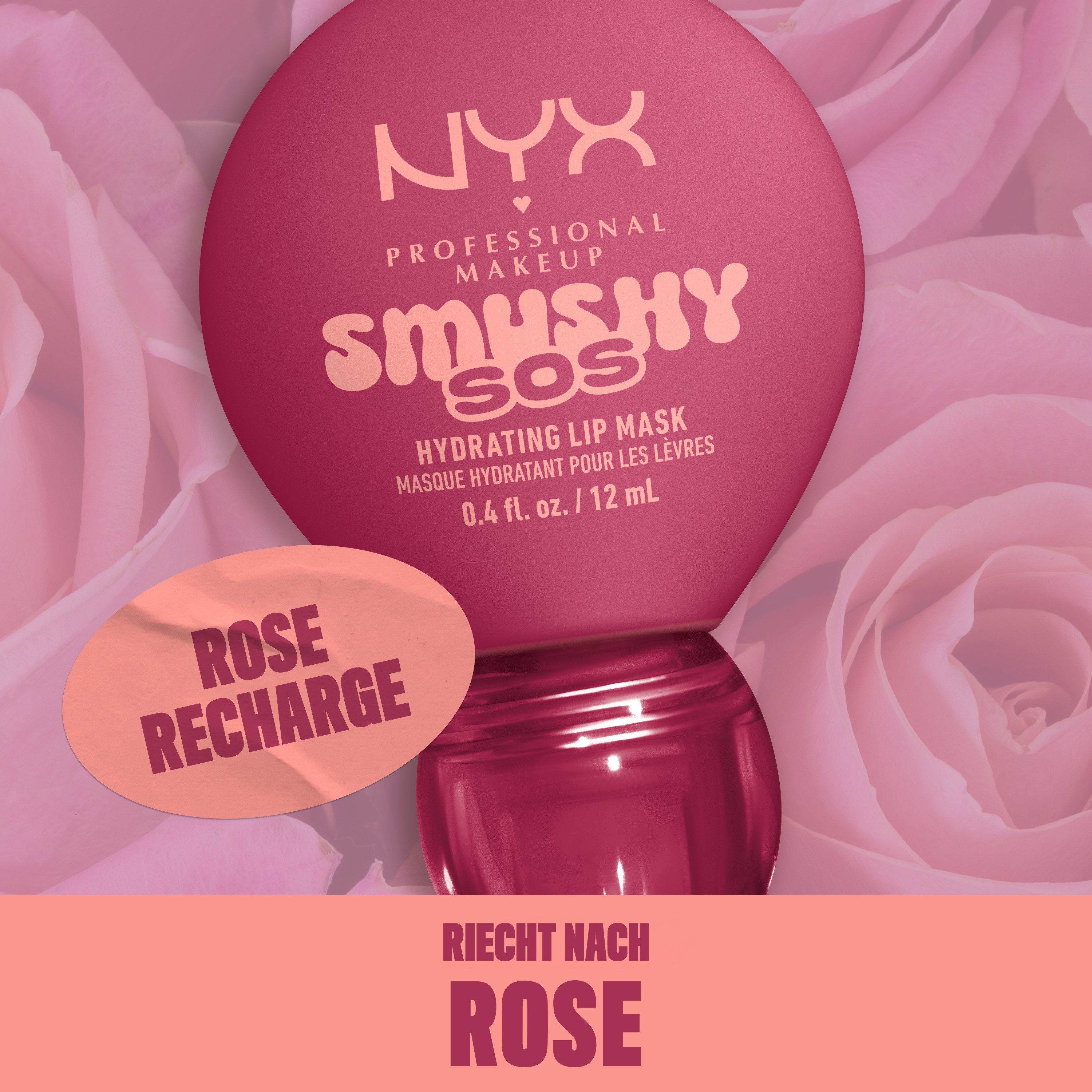 NYX PROFESSIONAL MAKEUP Lippenpflegemittel SMUSHY SOS GLOSSSY LIP BALM, pflege, getönte Farbe und professioneller Shine, alles in einem