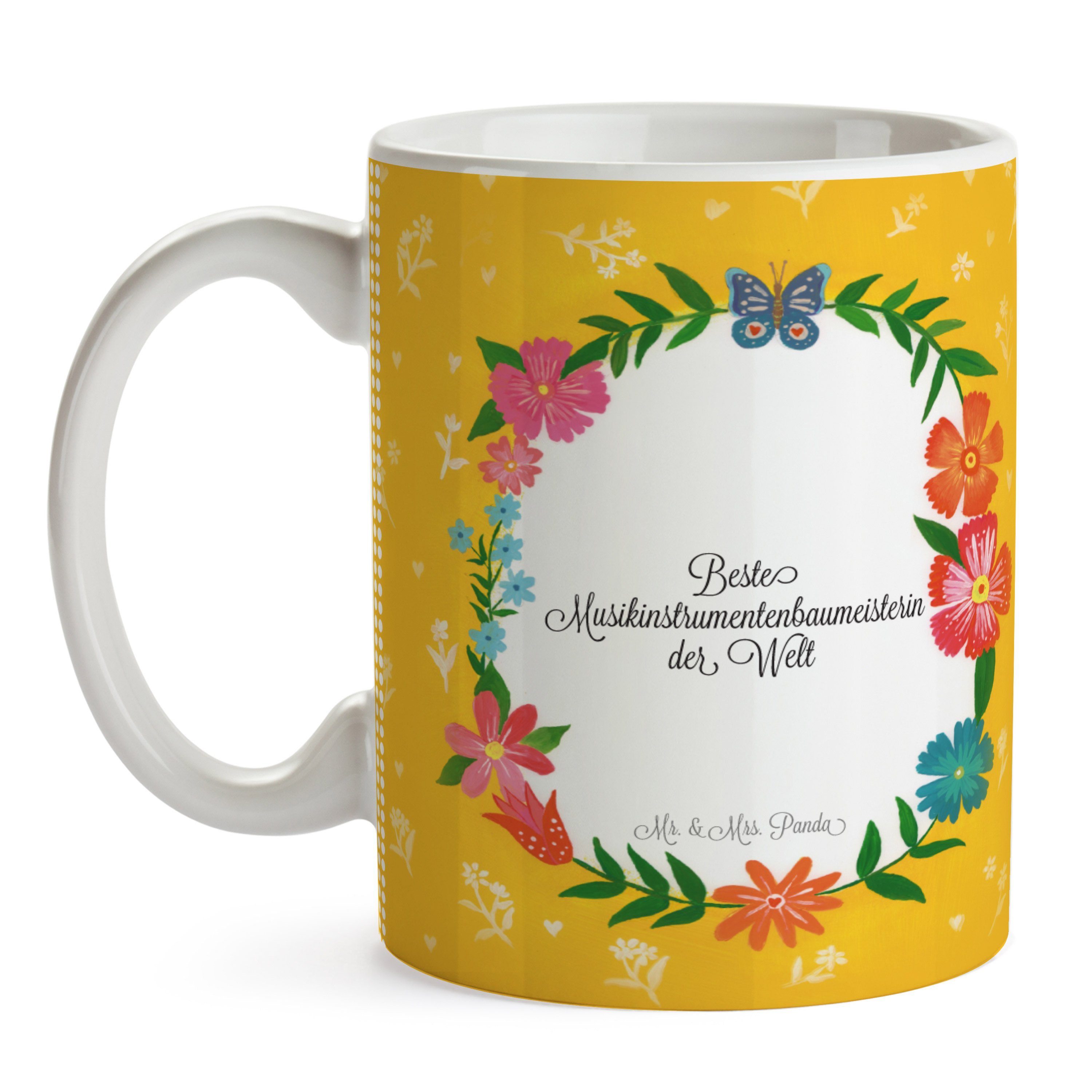 Berufsa, Bachelor, Panda - Tasse Keramik Musikinstrumentenbaumeisterin Geschenk, Mr. Schenken, Mrs. &