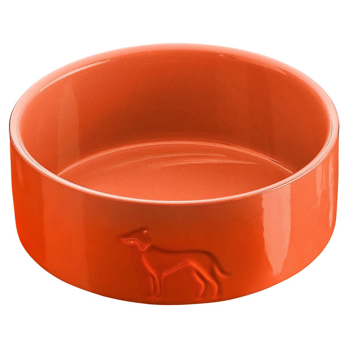Futternapf Keramik-Napf Osby Glazed orange für Hunde