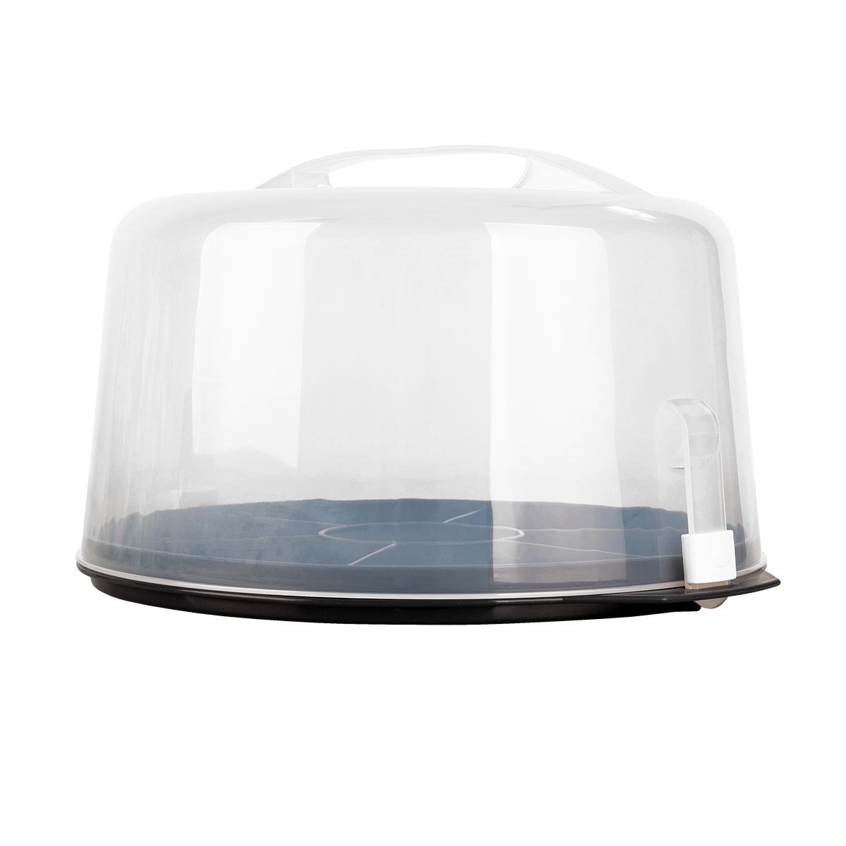 EUROHOME Tortenglocke Tortenbehälter mit Tragegriff - Tortenhaube mit Klickverschluss,(1-tlg., Kuchencontainer hoch 32 x 20 cm) Sichere Transportbox für Kuchen und Torten