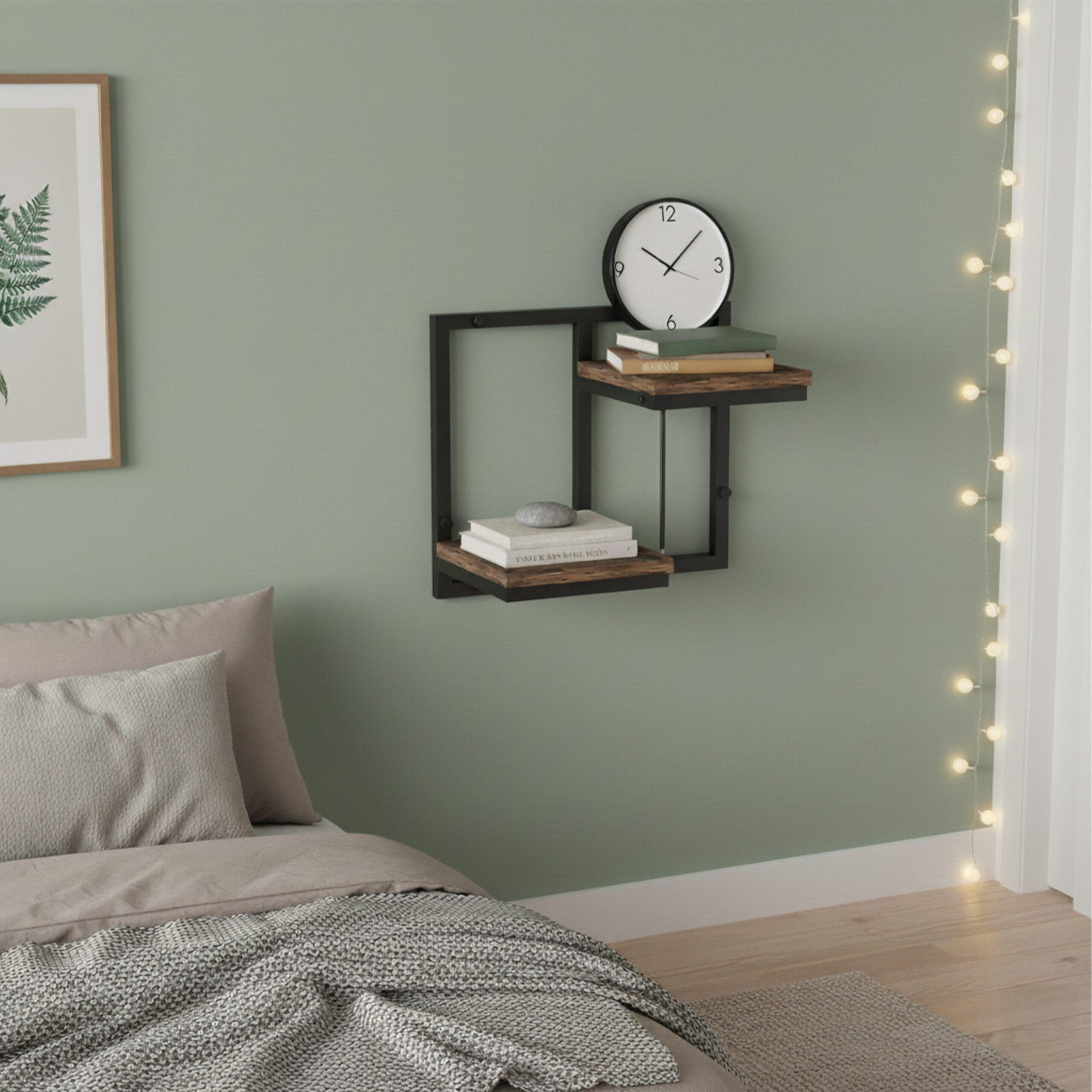 relaxdays Wandregal Industrial Desig, 2 günstig online kaufen