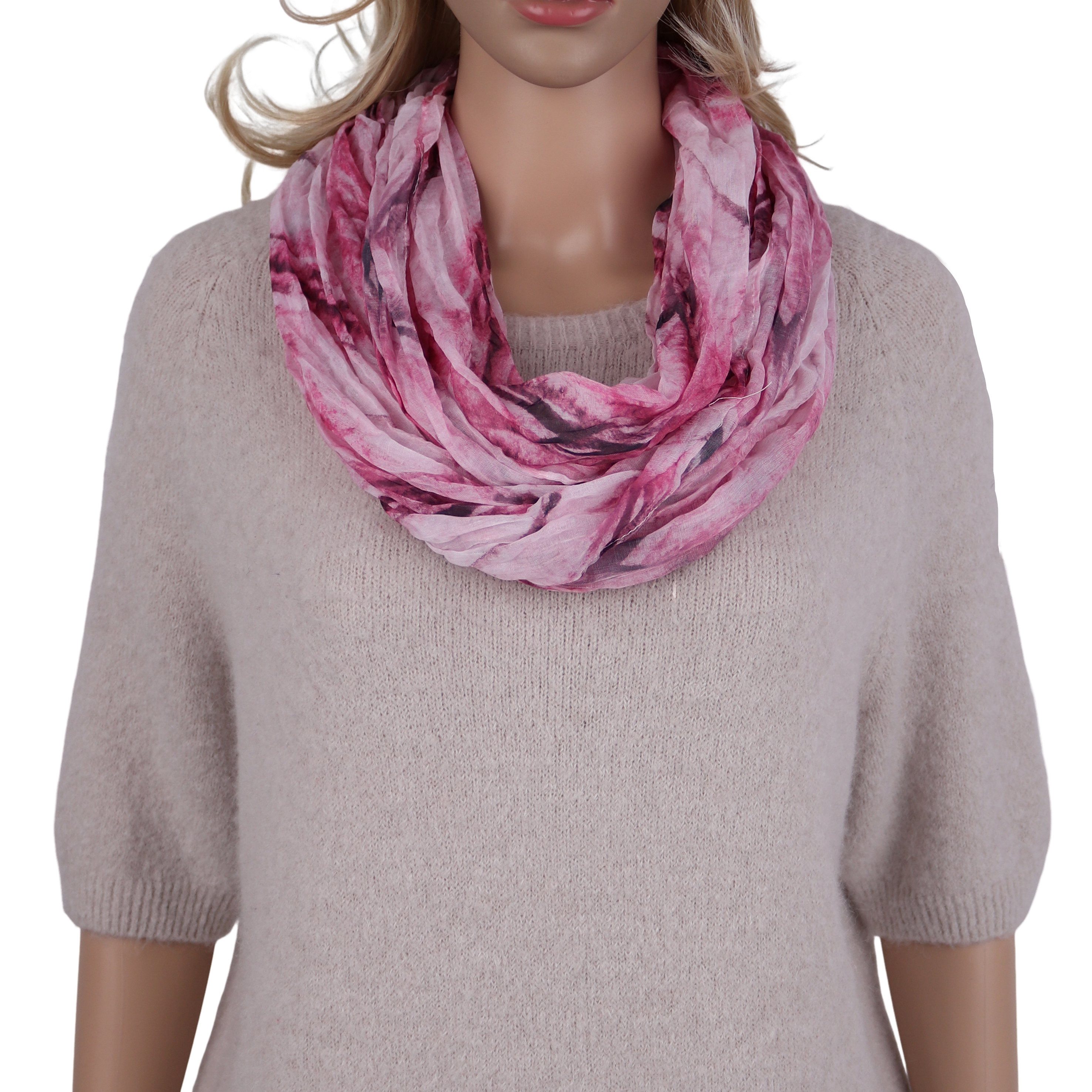 MIRROSI Loop Damen Schal mit Regenbogen-Muster Weich, (Zweimal um den Hals günstig online kaufen