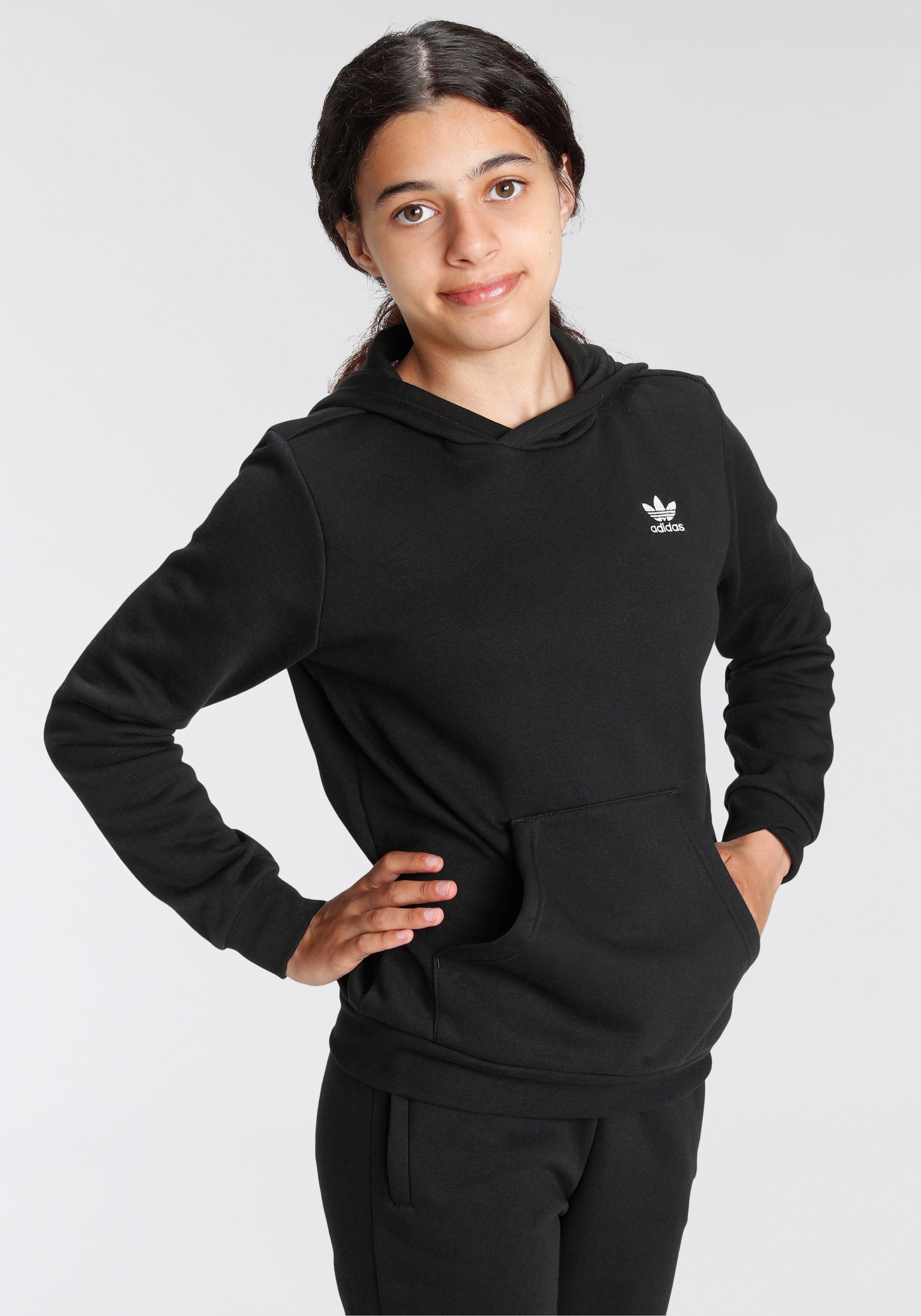 adidas Originals Black HOODIE Sweatshirt White 