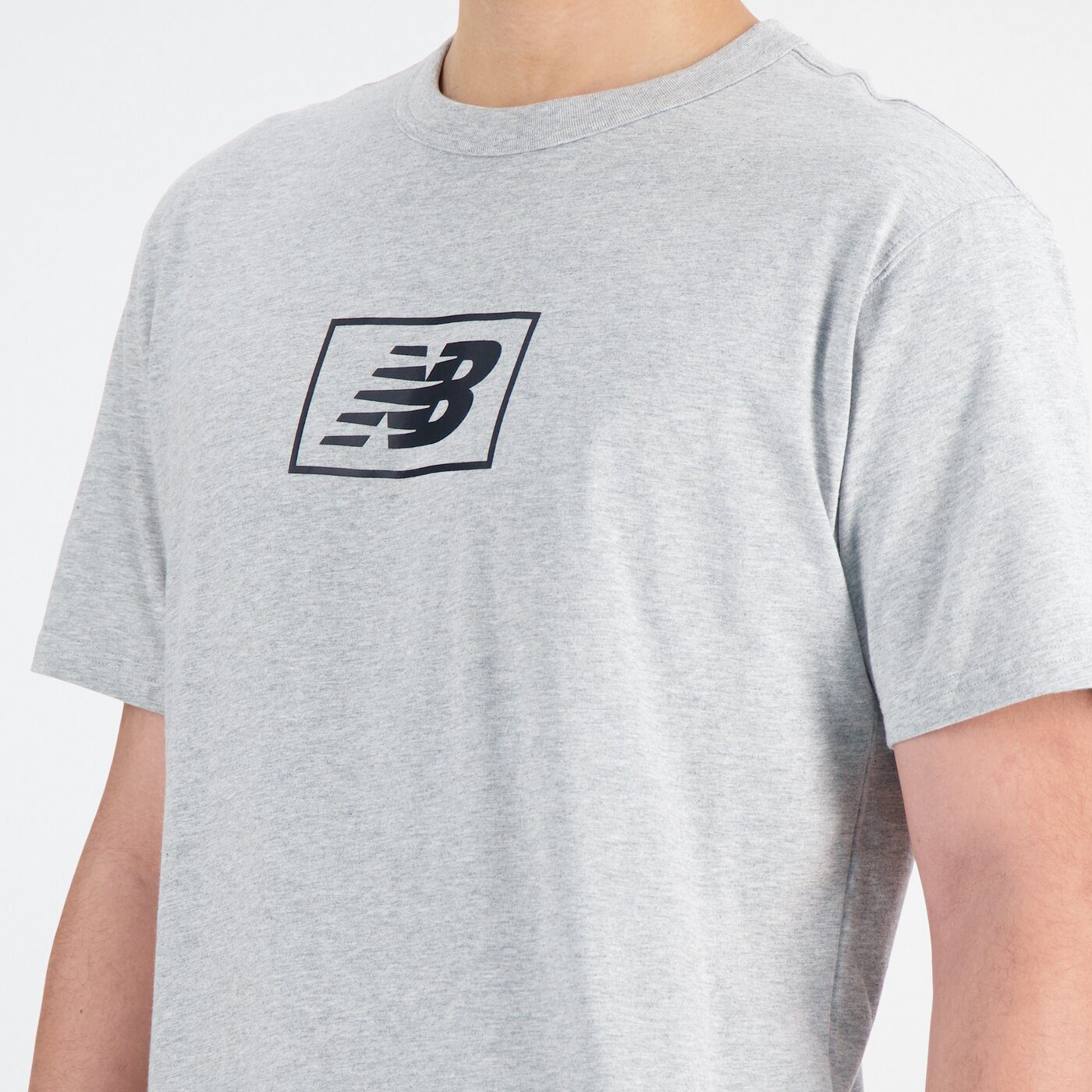 New Balance Kurzarmshirt NB ATHLGREY AG Essentials Logo T-Shirt