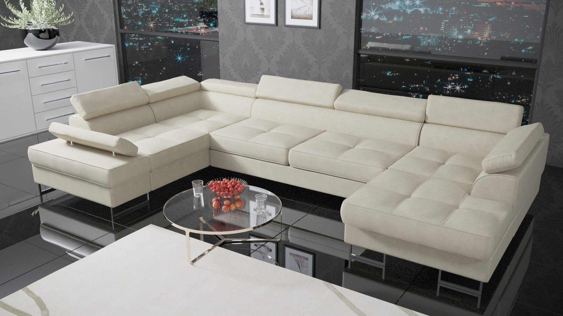 Möbel für Dich Wohnlandschaft XXL-Ecksofa Galaxy Max2