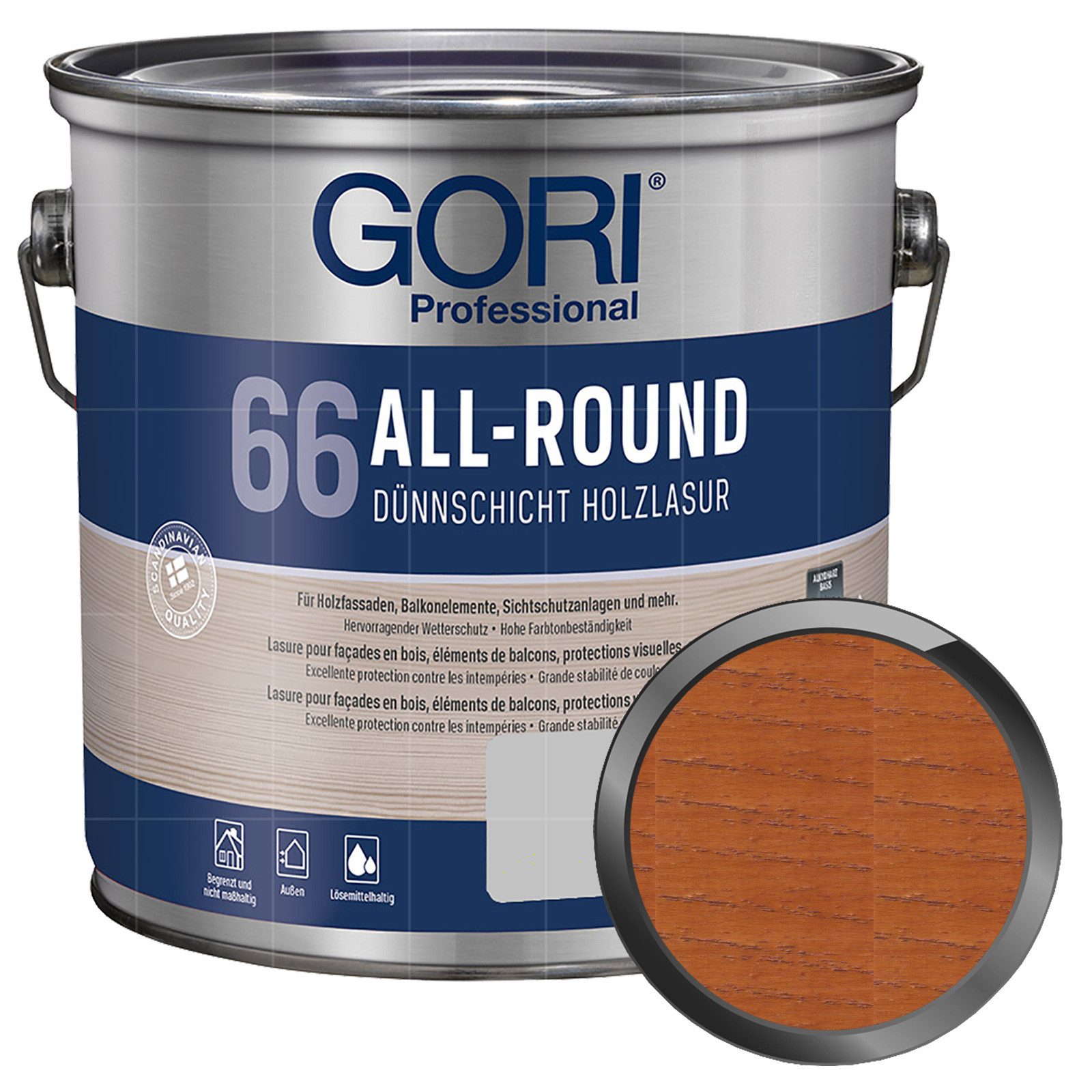 GORI Holzschutzlasur 66 ALL-ROUND - 2.5 LTR