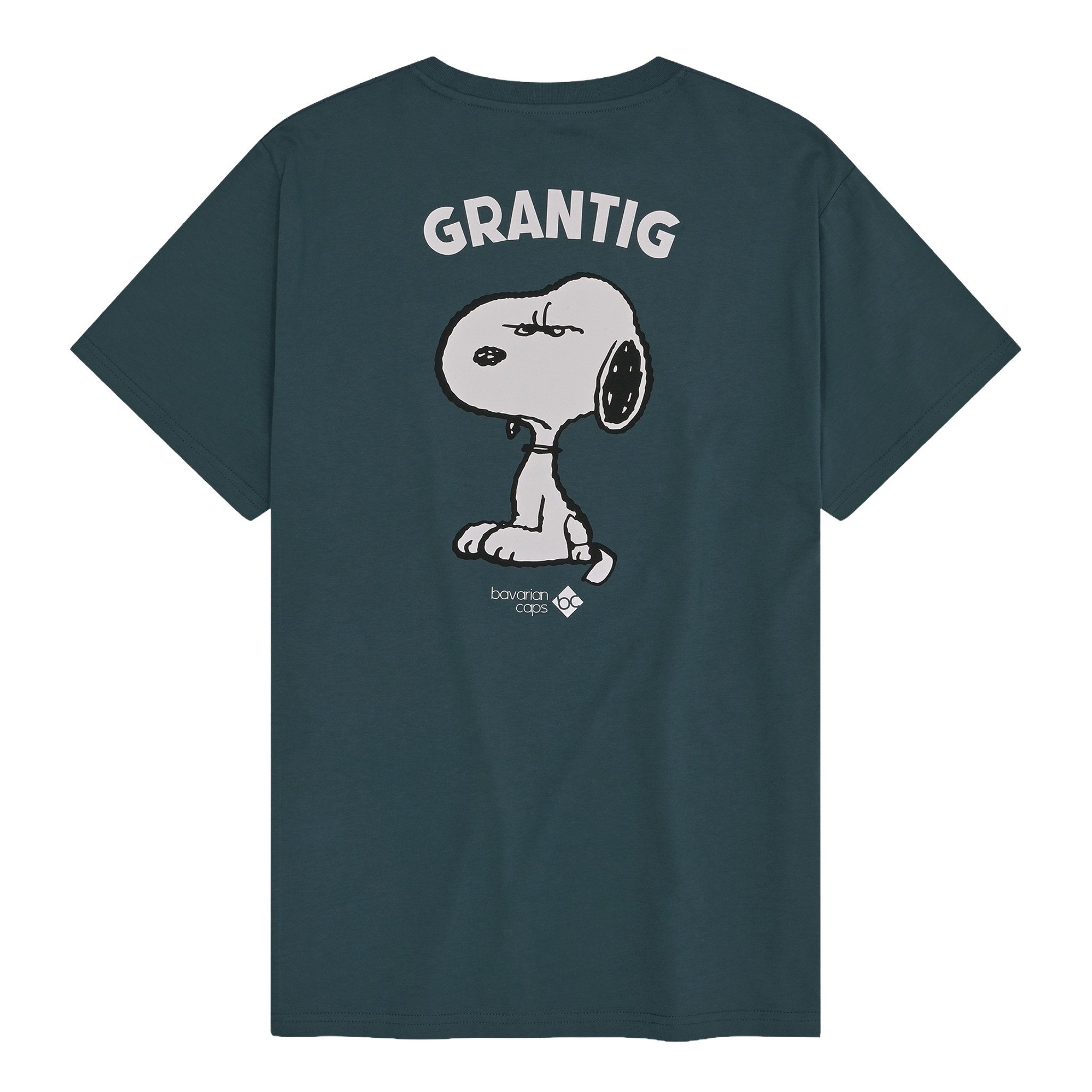 Bavarian Caps T-Shirt Bavarian Caps T-Shirt "Grantler Klub: Snoopy" - blaugrau (T-Shirt, T-Shirt) BC Logo