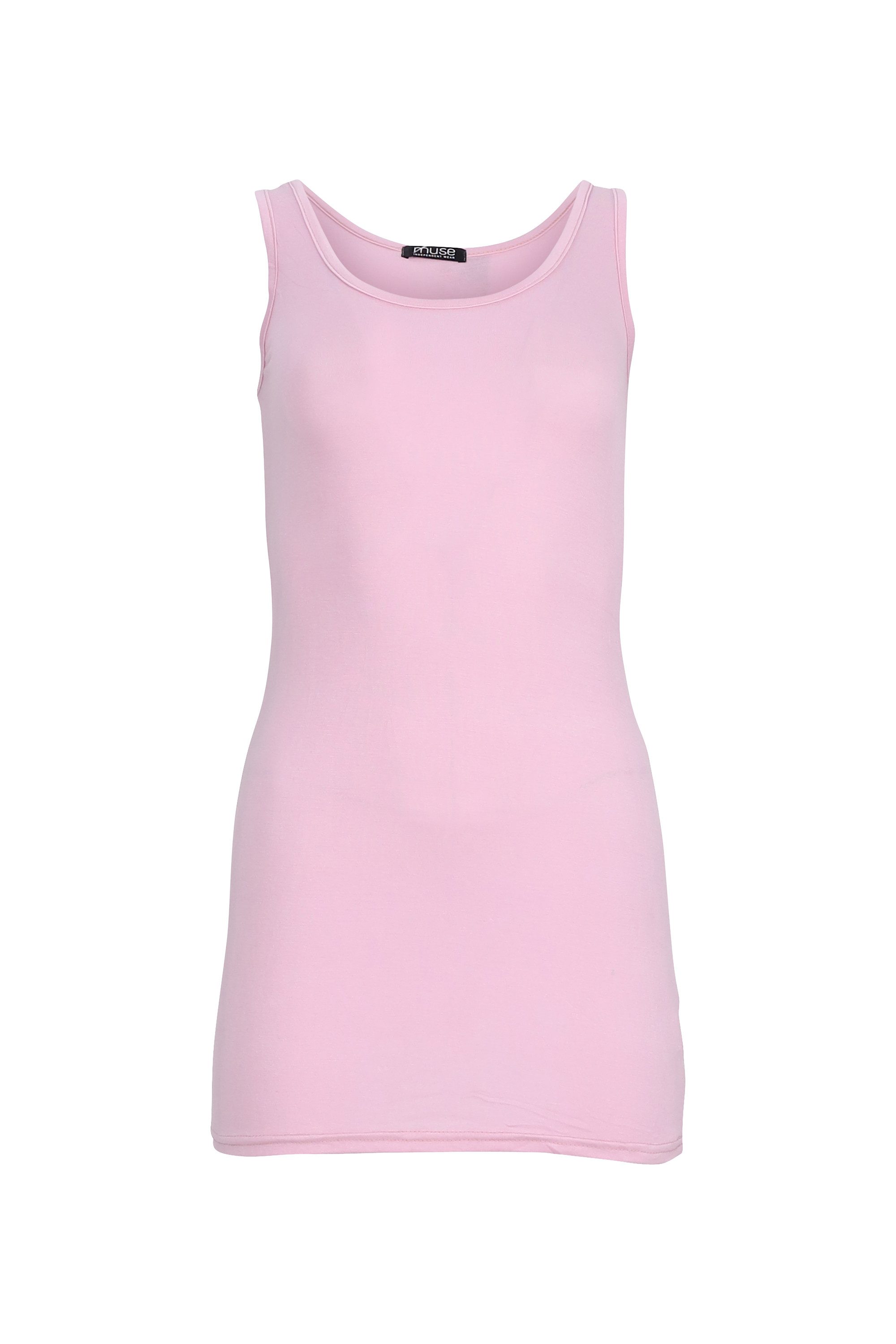 Muse Longtop Extra langes Trägertop Skinny Fit 9002