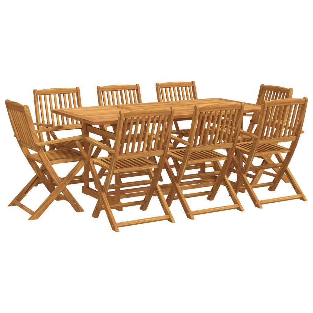 vidaXL Garten-Essgruppe 9-tlg. Garten-Essgruppe 180x90x75 cm günstig online kaufen