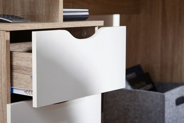 KADIMA DESIGN Schreibtisch KARIN Computertisch Weiß, 120x76x53 cm, 3 Schubladen