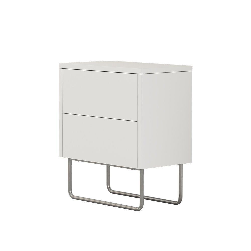 Vicco Nachtschrank Calvin, Weiß, 45 x 50 cm günstig online kaufen