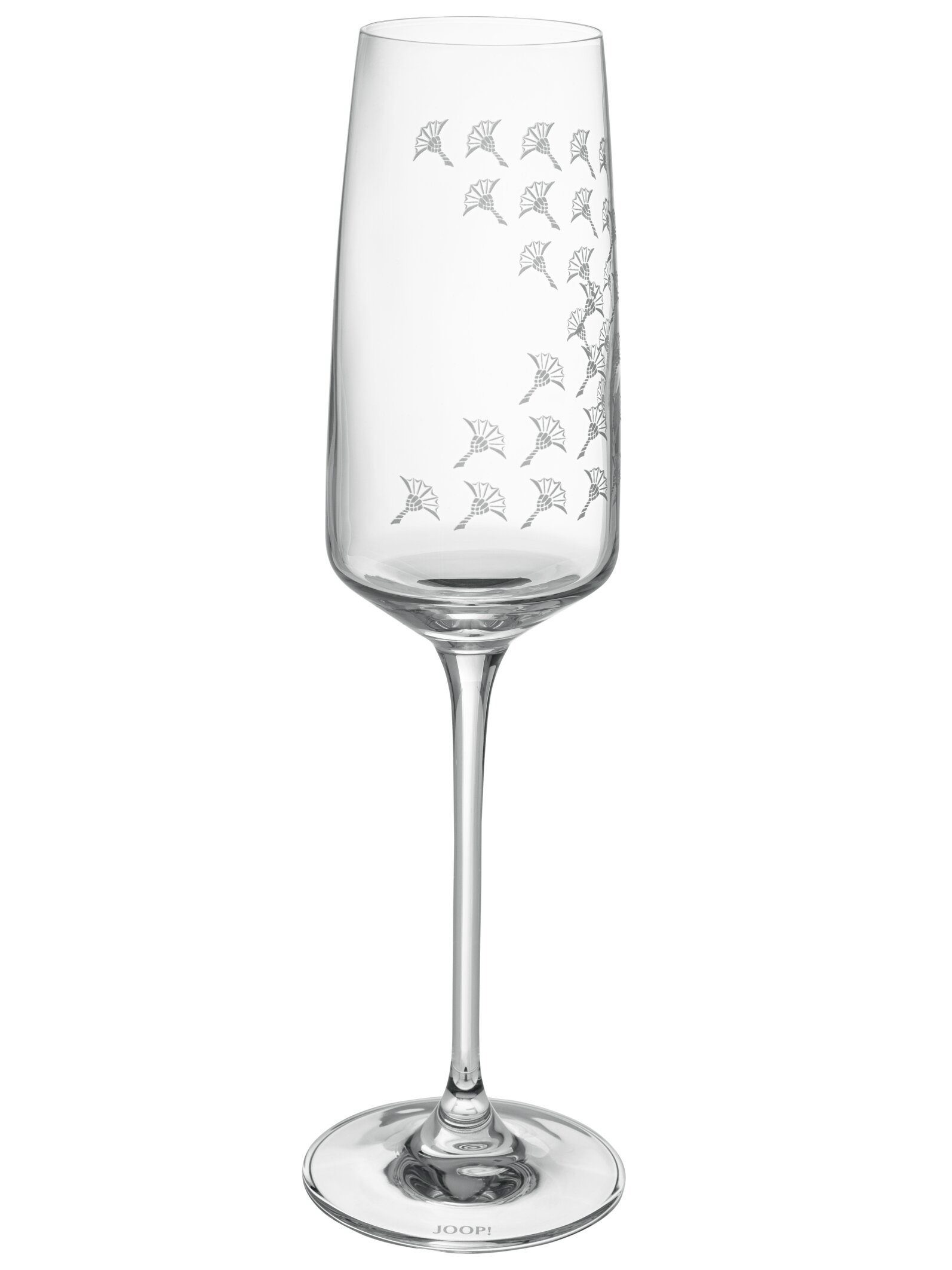 JOOP! Sektglas JOOP! LIVING - FADED CORNFLOWER Champagnerglas 2er Set, 2-tlg., Glas