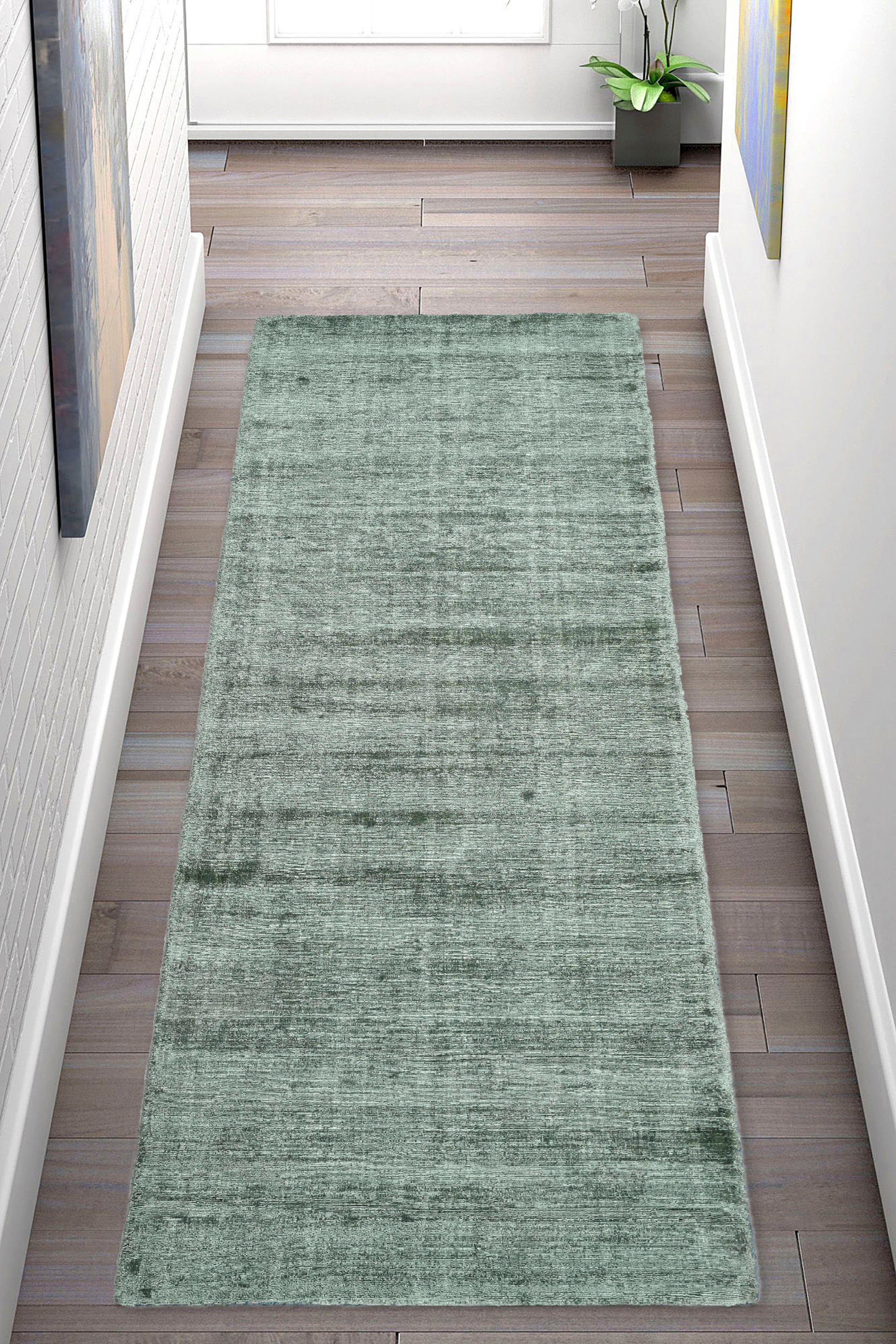 my home Läufer Shirley, handgewebter Viskose-Teppich, günstig online kaufen
