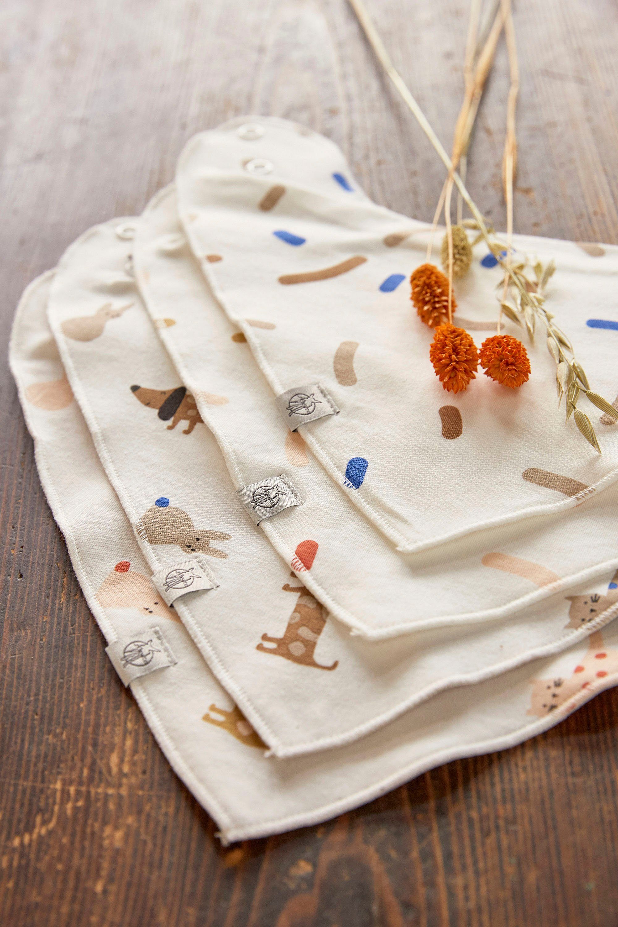 LÄSSIG Dreieckstuch Little Mateys, Bandana, royal blue, (Set, 2-St), für Babys; Bio-Baumwolle