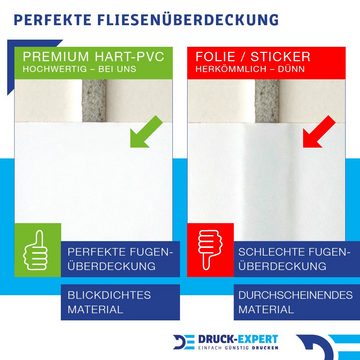 DRUCK-EXPERT Küchenrückwand Küchenrückwand Rottöne 2 Unifarben Hart-PVC 0,4 mm selbstklebend