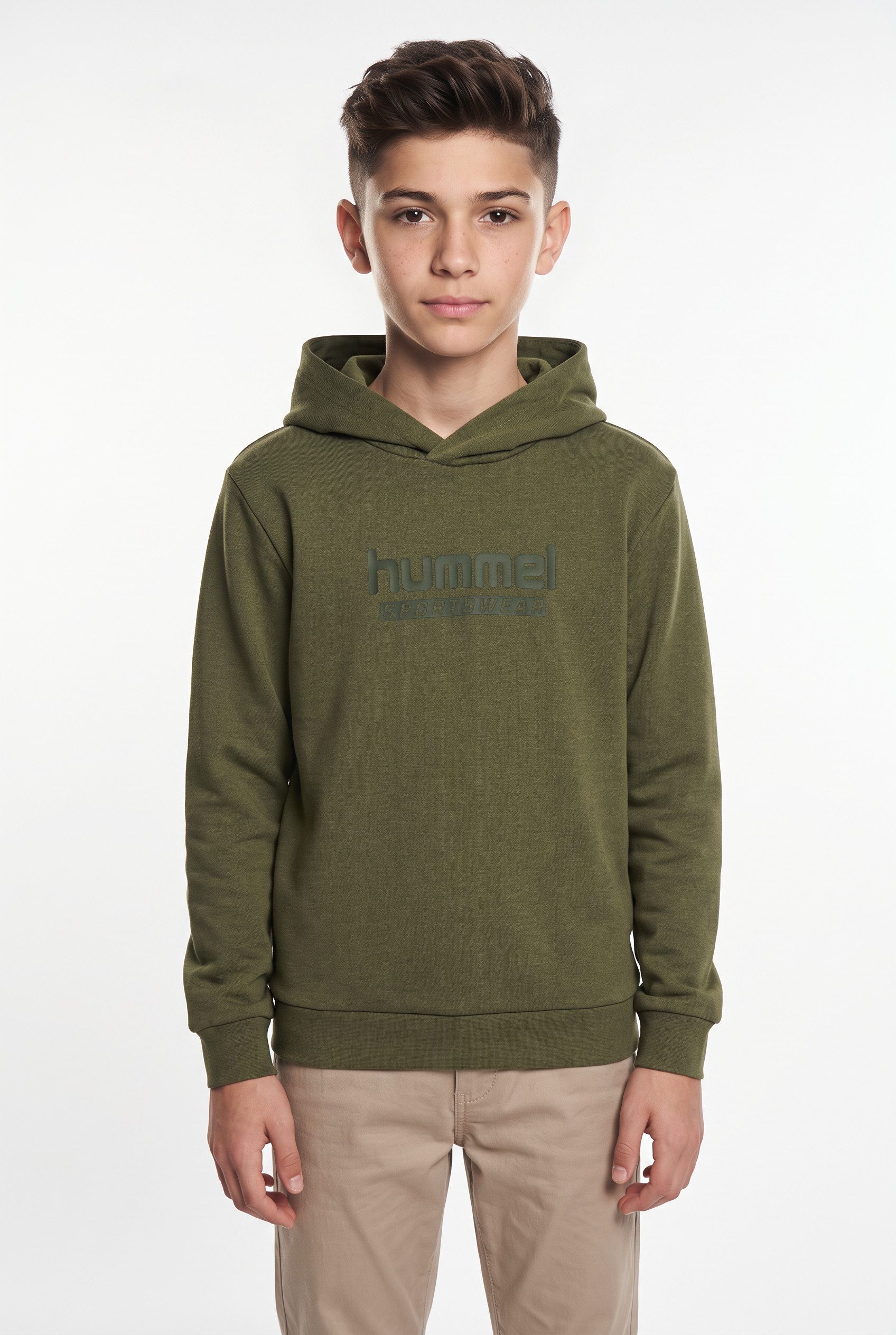 hummel Kapuzensweatshirt mit Rundhalsausschnitt